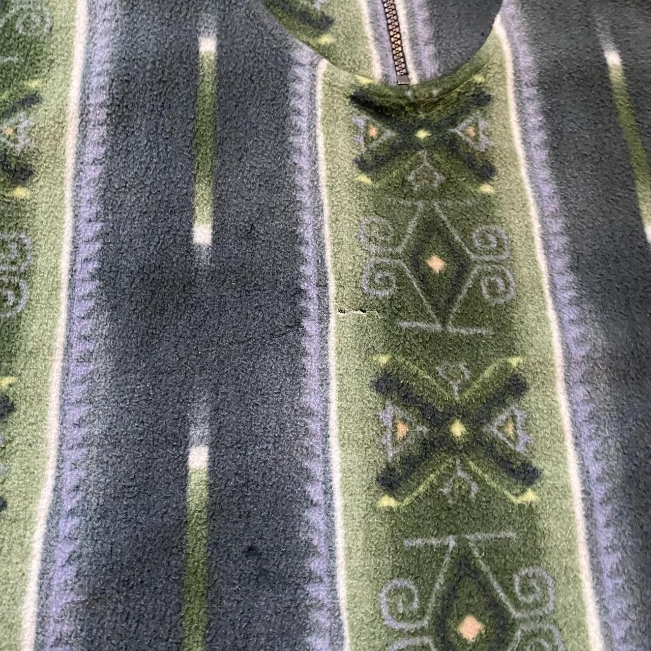 Other Green and blue vintage 90s fleece sweatshirt with Size US L / EU 52-54 / 3 - 4 Thumbnail
