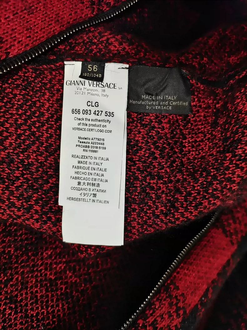 Versace Versace Autumn-winter wool sweater men's coat Size US XL / EU 56 / 4 - 7 Thumbnail