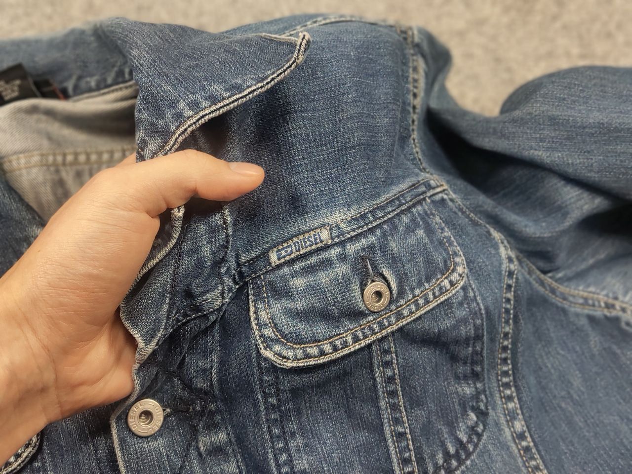 Diesel Vintage 90's Diesel Gregg Denim Button Jacket Y2K Style LGB Size US L / EU 52-54 / 3 - 9 Thumbnail
