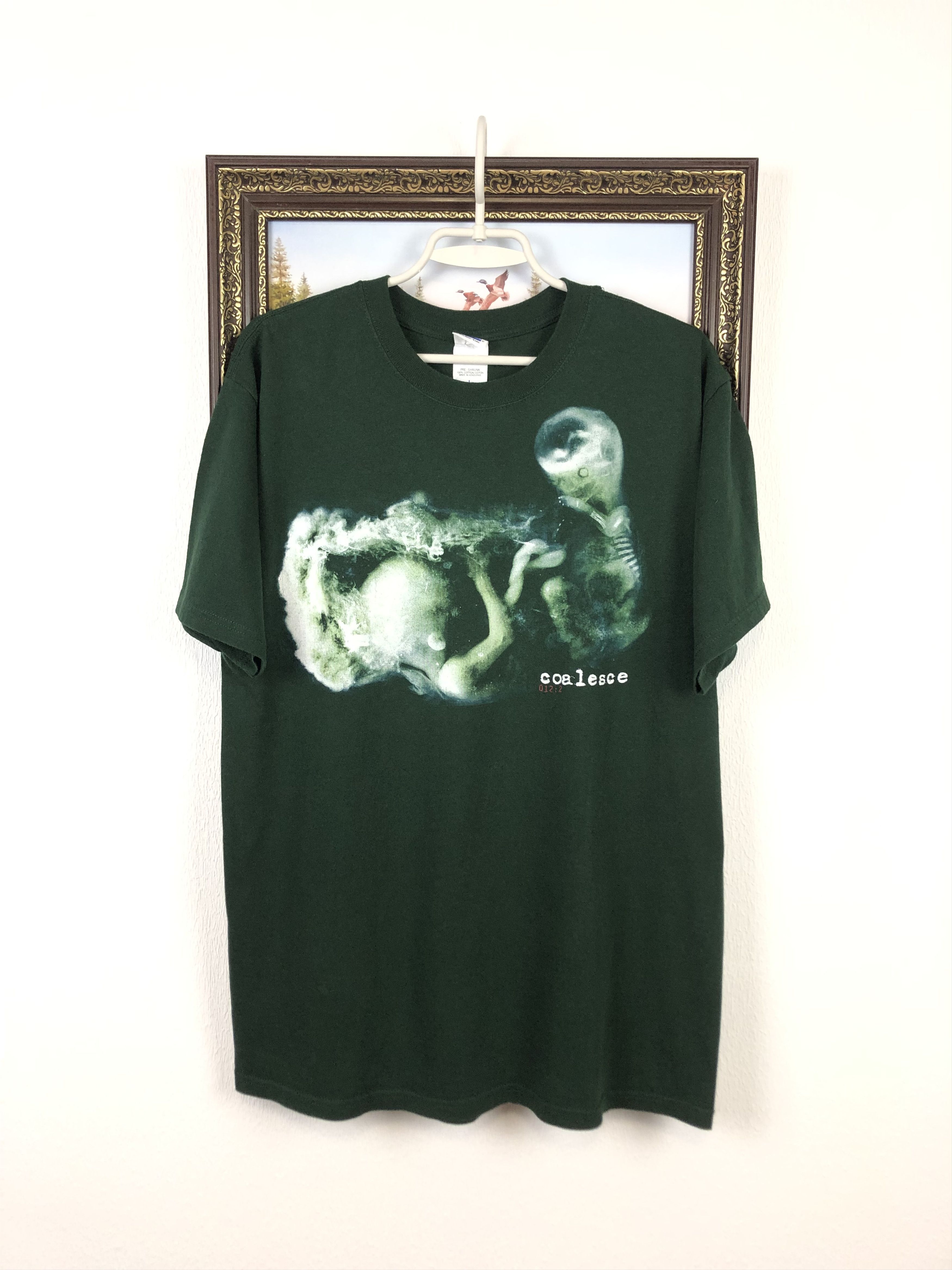 Vintage Coalesce Shirt 012:2 Metal Band Rock Punk Skull Tee