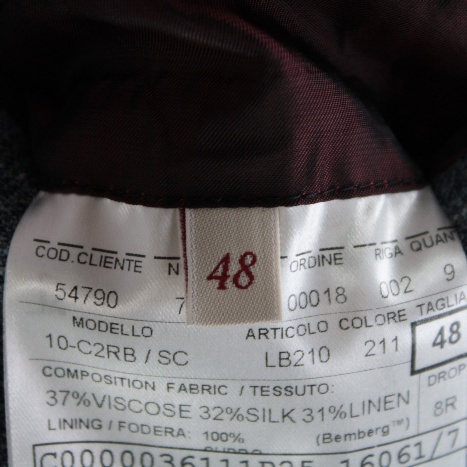 Luciano Barbera Luciano Barbera Sport Coat Size 38 US in Blue Size 38R - 8 Thumbnail