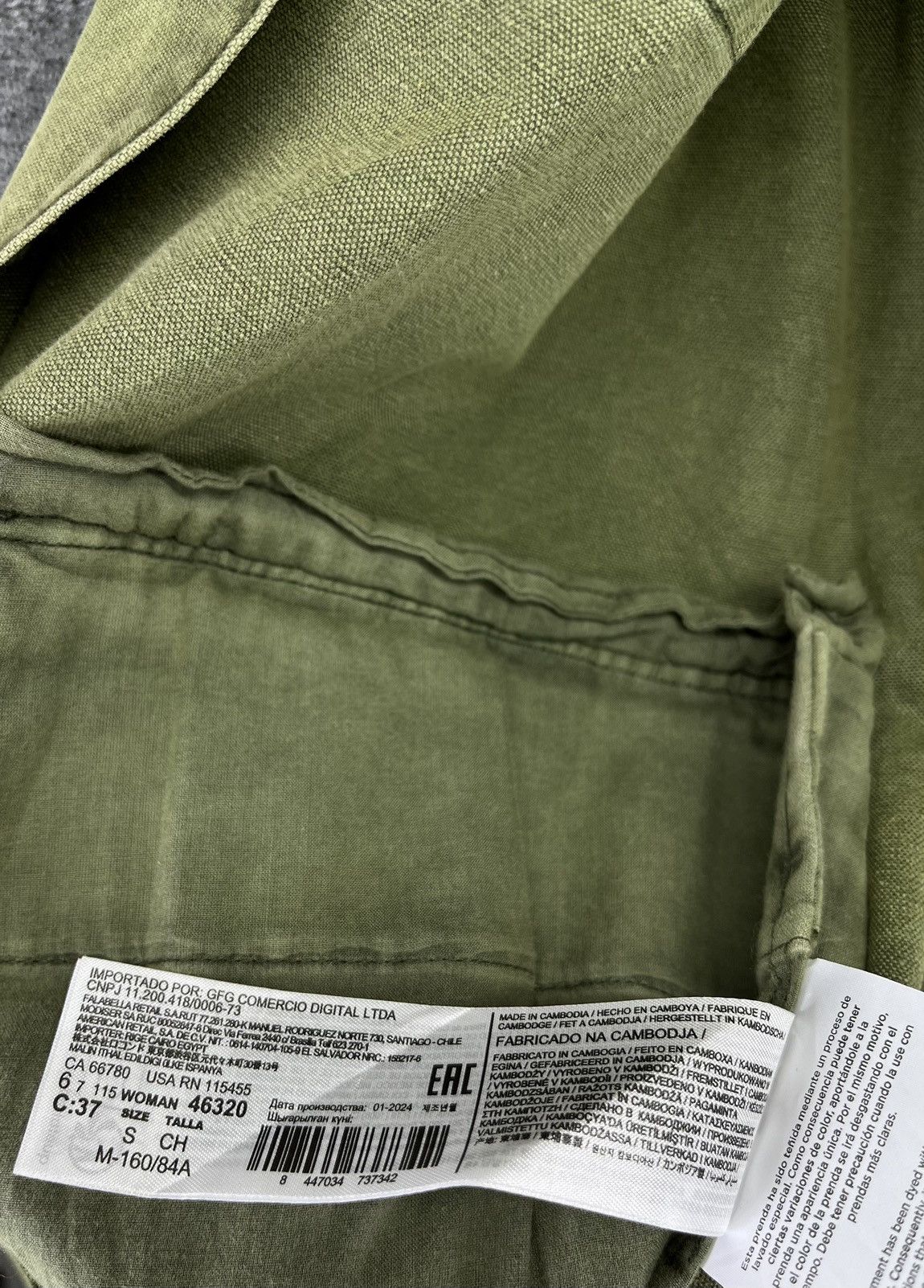 Mango Vintage MNG Military Army Olive Green Jacket Size US S / EU 44-46 / 1 - 8 Thumbnail