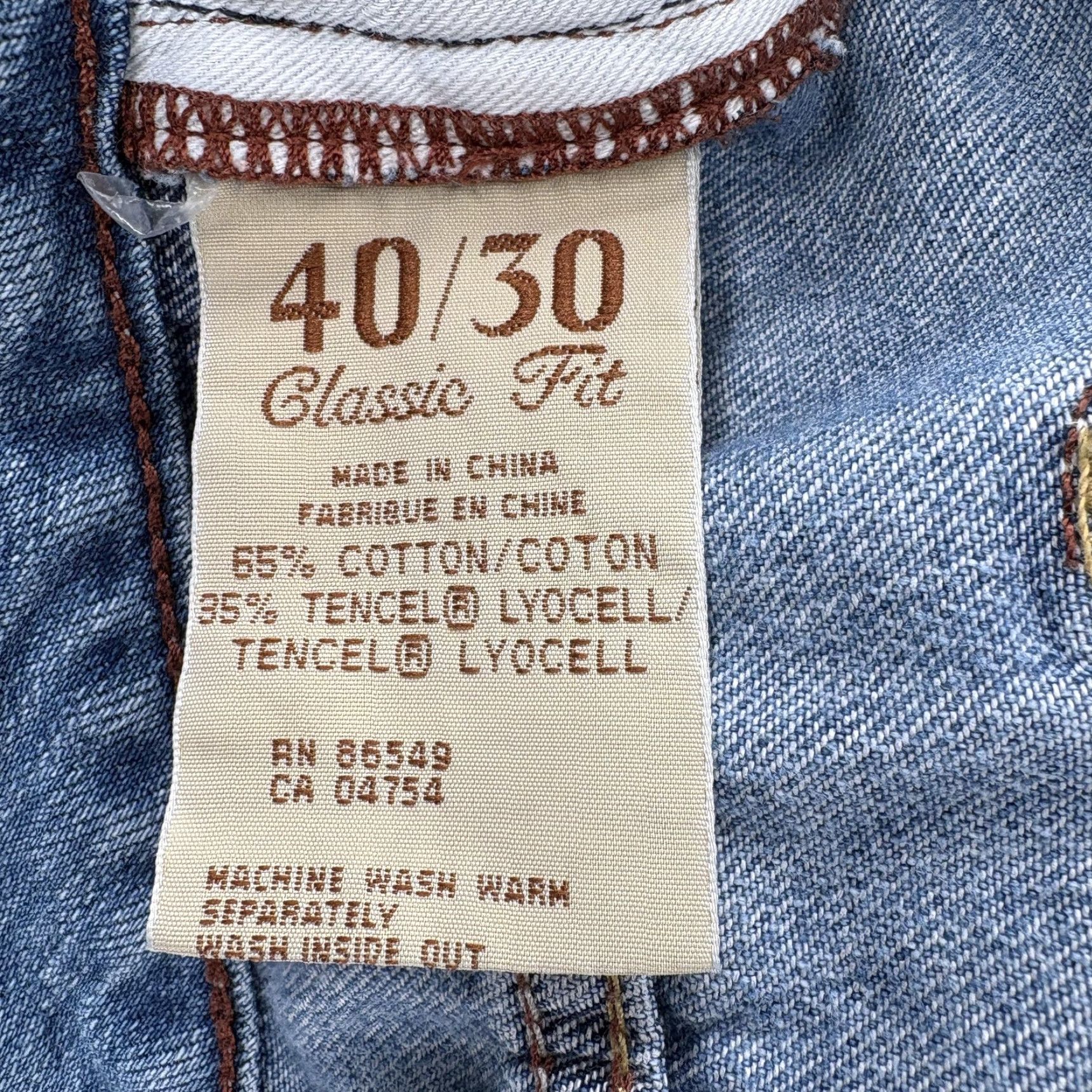 Tommy Bahama Tommy Bahama Jeans Mens 40x30 Blue Medium Wash Straight Denim Casual Size US 40 / EU 56 - 6 Thumbnail