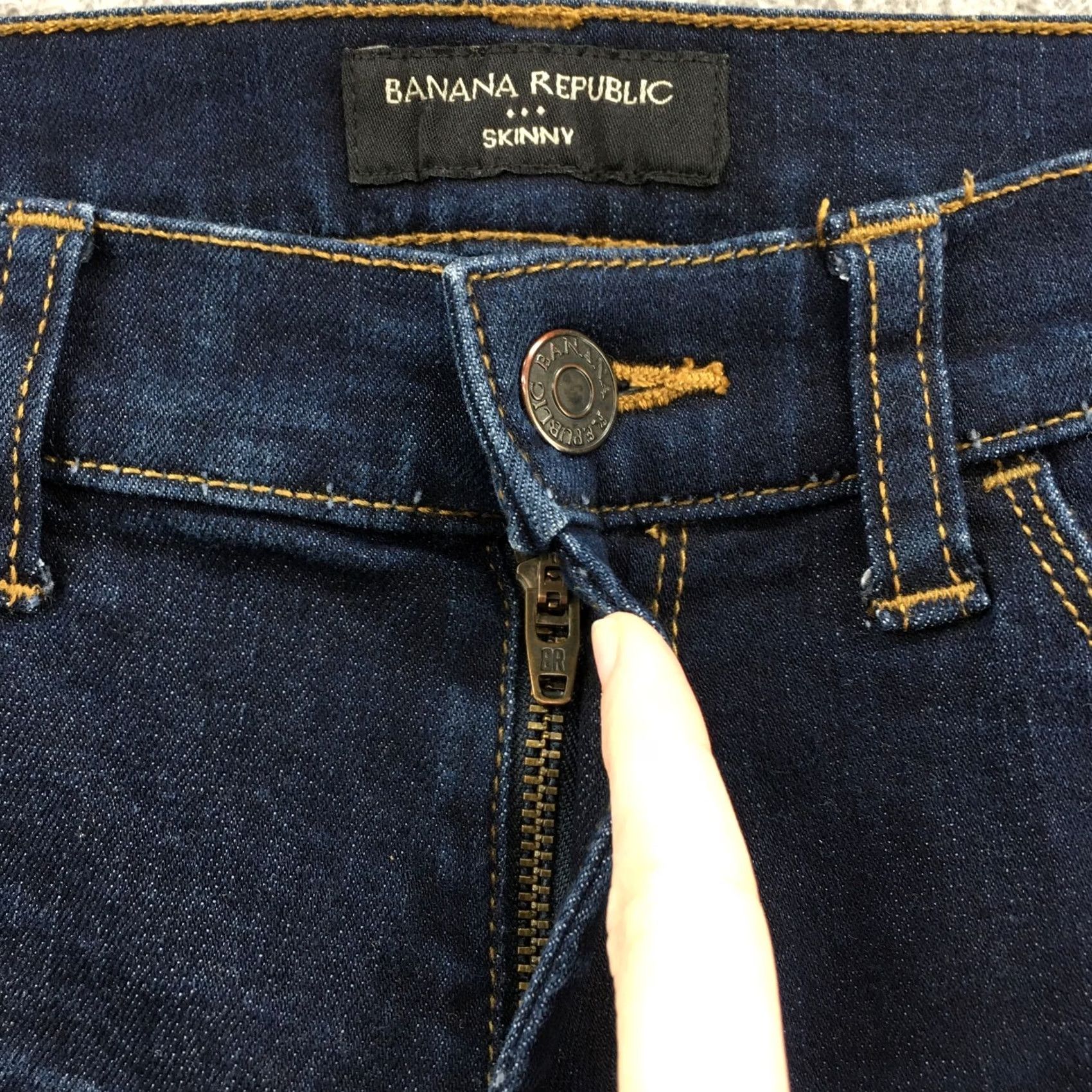 Banana Republic Banana Republic Skinny Jeans Womens 8P Blue Dark Wash Denim Jeans Size 30" / US 8 / IT 44 - 3 Thumbnail