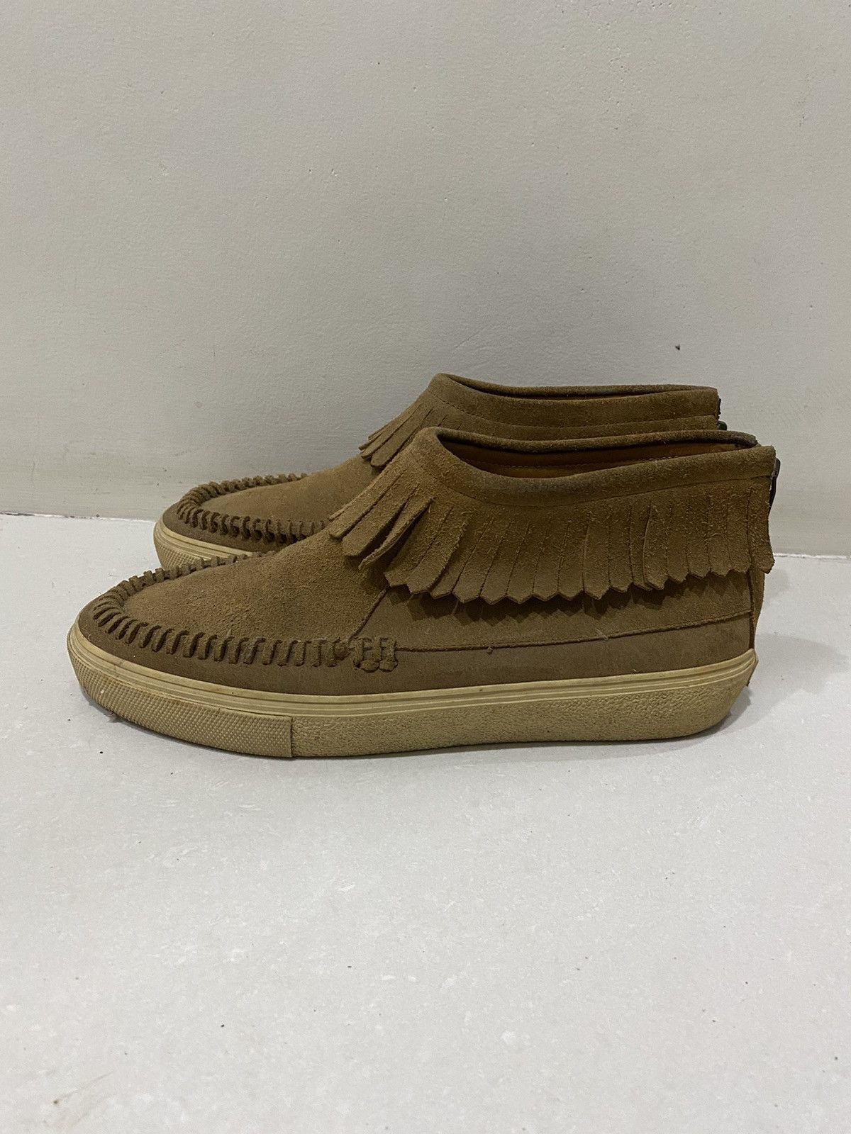 Saint Laurent Paris Yves Saint Laurent Brown Suede Fringe Sneakers Size 10us Size US 10 / EU 43 - 3 Thumbnail