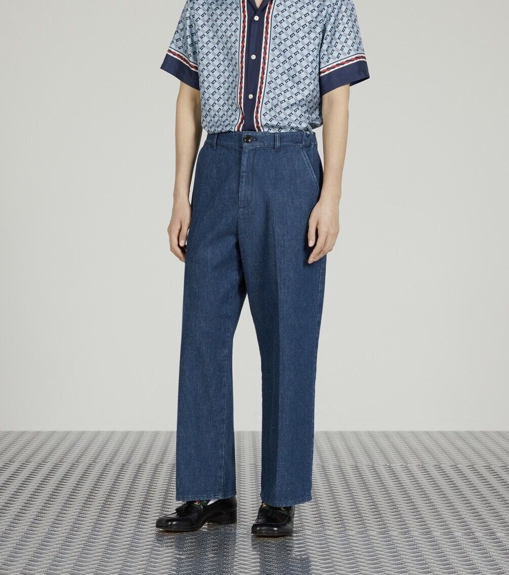Gucci Gucci Wide Leg Tailored Trousers High Rise Straight Jeans Size US 34 / EU 50 - 1 Thumbnail