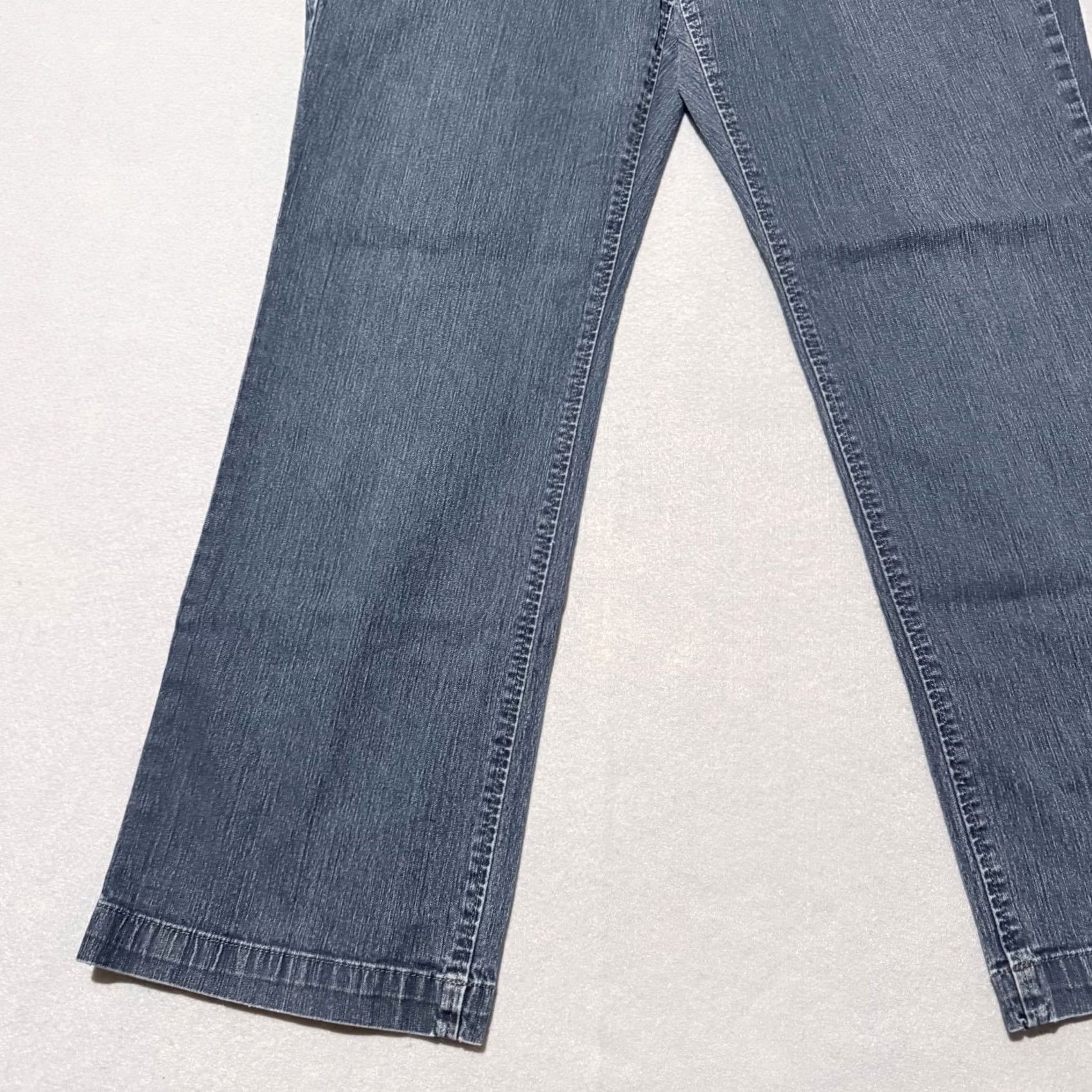 Gloria Vanderbilt Gloria Vanderbilt Jeans Women Gray Bootcut Denim Dark Wash 12 Short Stretch Regular Rise Mid 8.5-10.5 Women Size 34" / US 12 / IT 48 - 7 Thumbnail