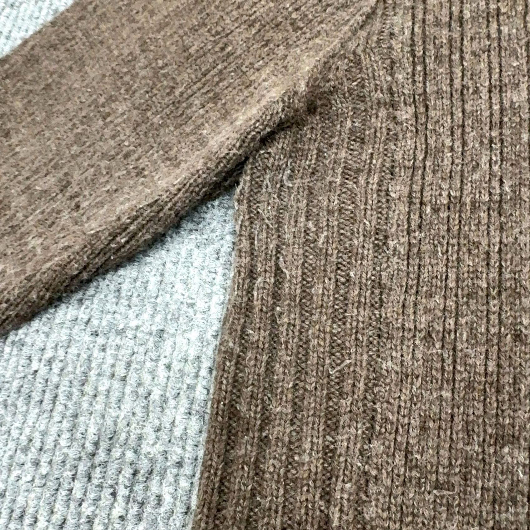 Eastern Mountain Sports Eastern Mountain Sports Sweater Mens L Brown Full Zip Wool Ribbed Knit Gorp Size US L / EU 52-54 / 3 - 4 Thumbnail