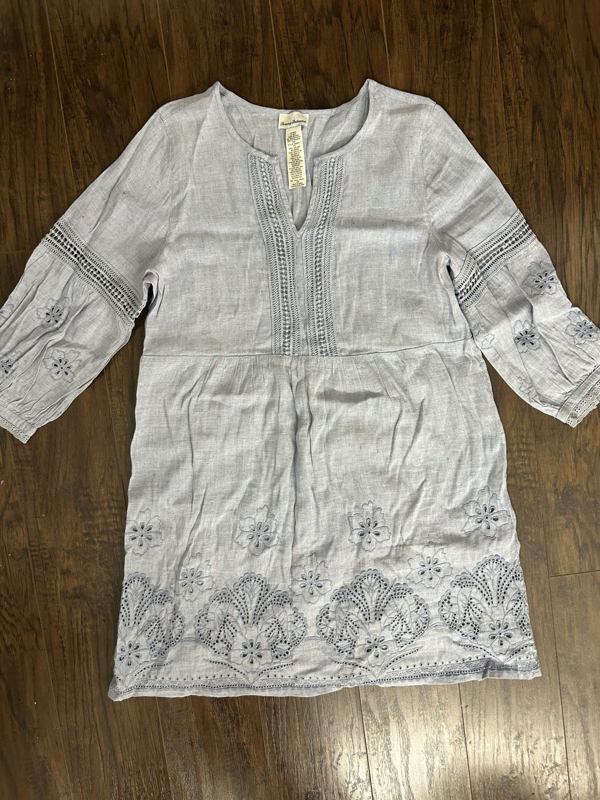 Tommy Bahama Tommy Bahama Embroidered Dress Size L / US 10 / IT 46 - 1 Thumbnail