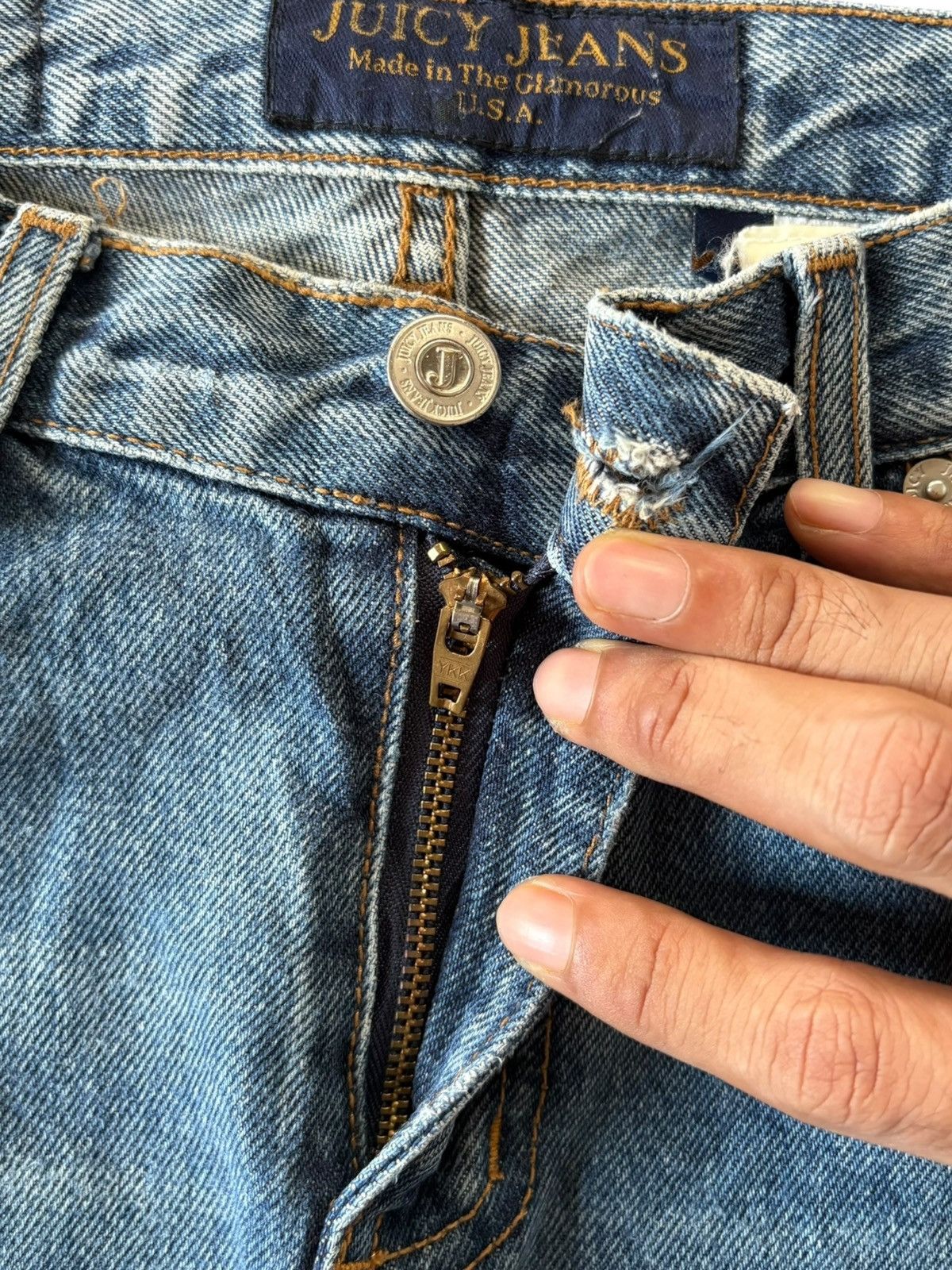 Hysteric Glamour Vintage Japanese Brand Blue Wash Flare Jeans Size 28" / US 6 / IT 42 - 3 Thumbnail