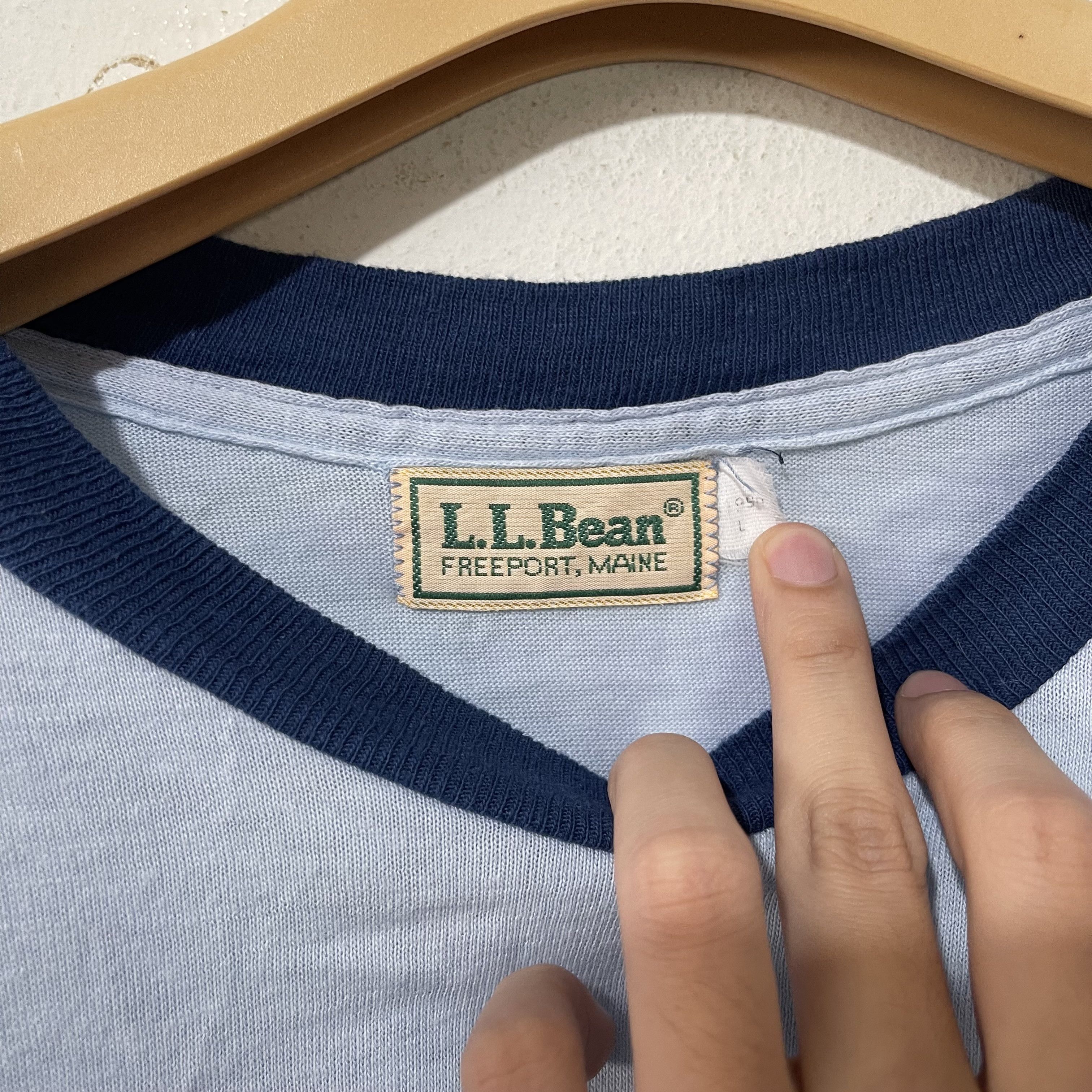 L.L. Bean Vintage 80s L.L.Bean Pocket Long Sleeve Size US M / EU 48-50 / 2 - 5 Thumbnail