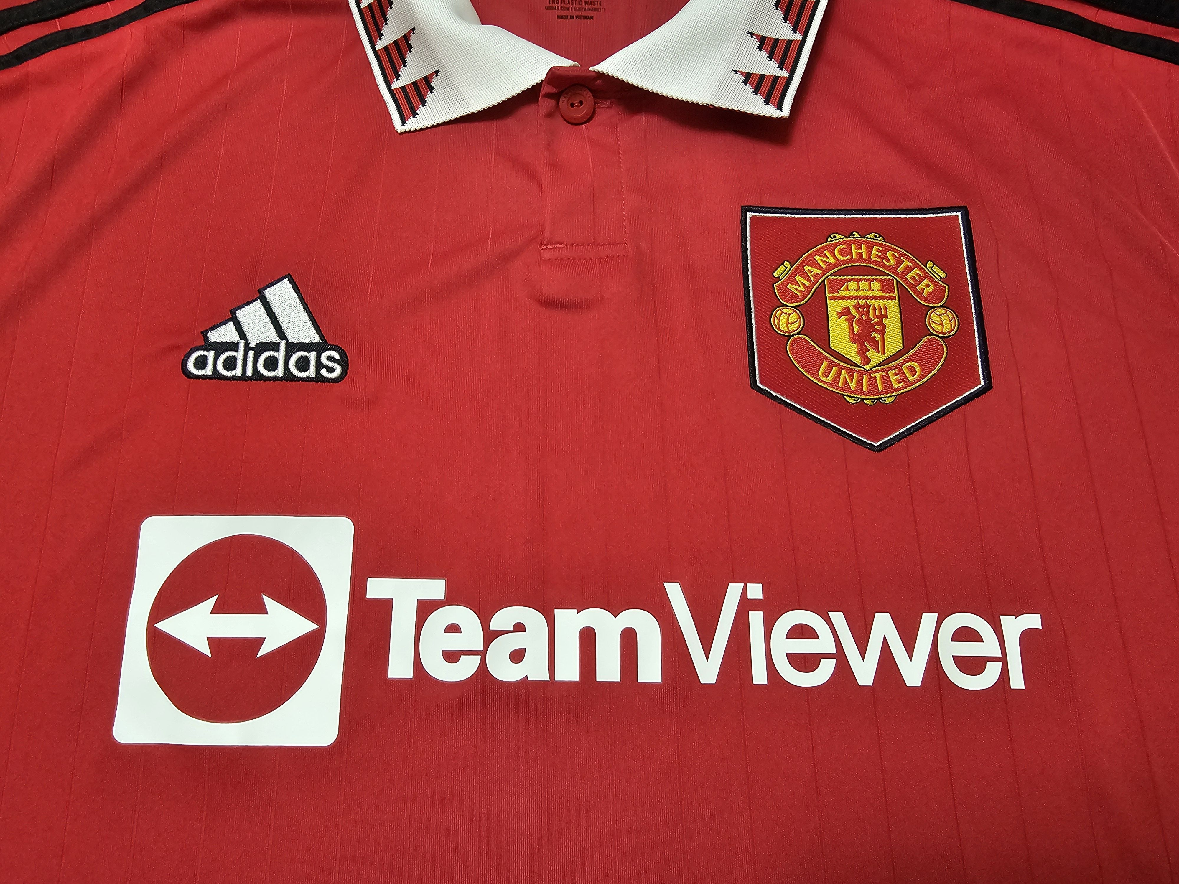 Adidas MANCHESTER UNITED 2022 2023 HOME FOOTBALL SOCCER JERSEY Size US L / EU 52-54 / 3 - 3 Thumbnail