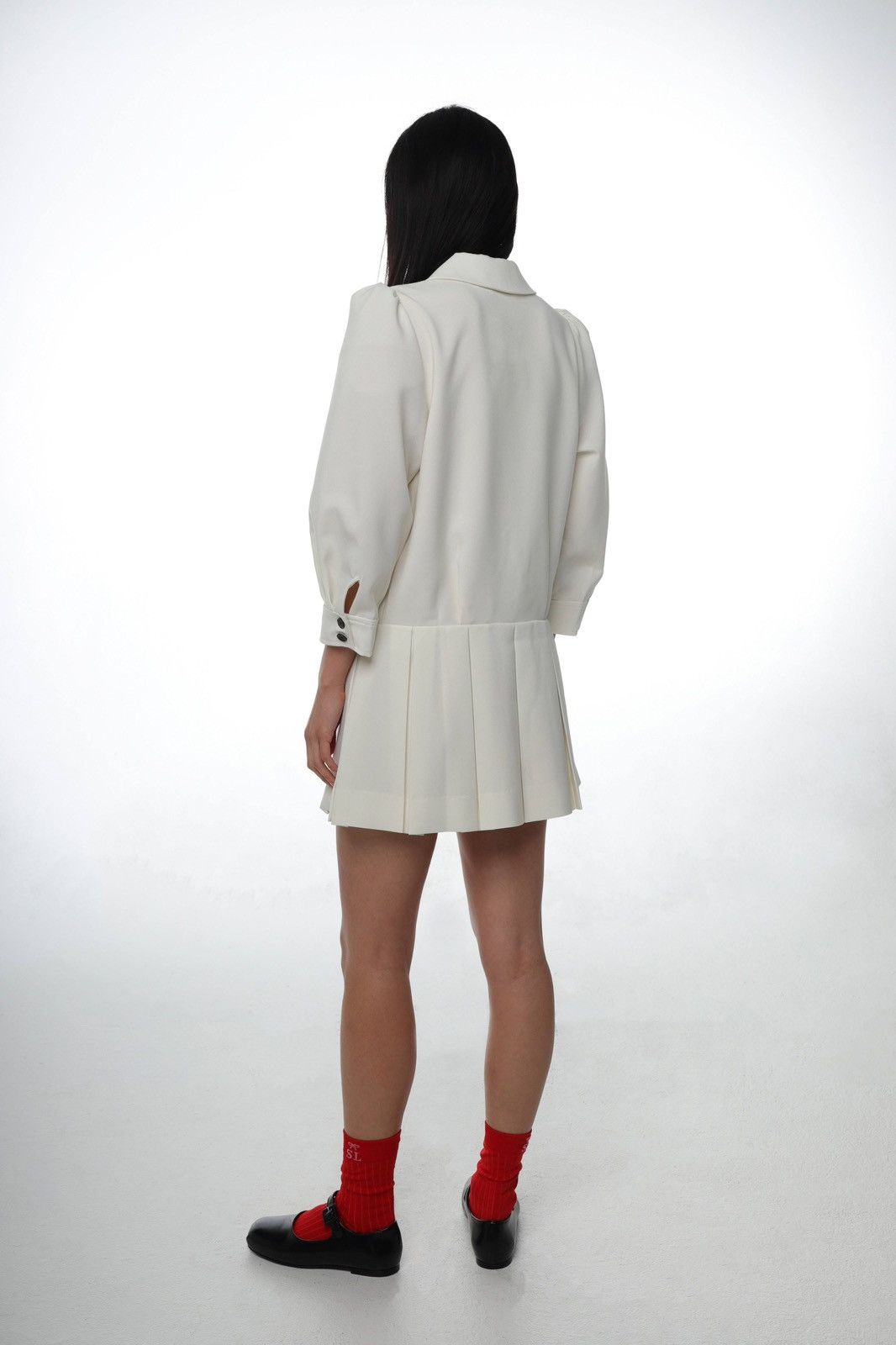 Sandy Liang Sandy Liang Off-White Somm Minidress NWT Size XS / US 0-2 / IT 36-38 - 6 Thumbnail