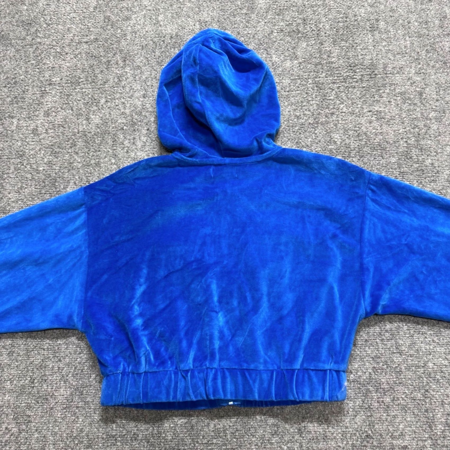 Velvet VINTAGE Juicy Couture Velvet Full-zip Jacket Hoodie Women's S Blue 90s Y2K Mens/Womens Size S / US 4 / IT 40 - 4 Thumbnail