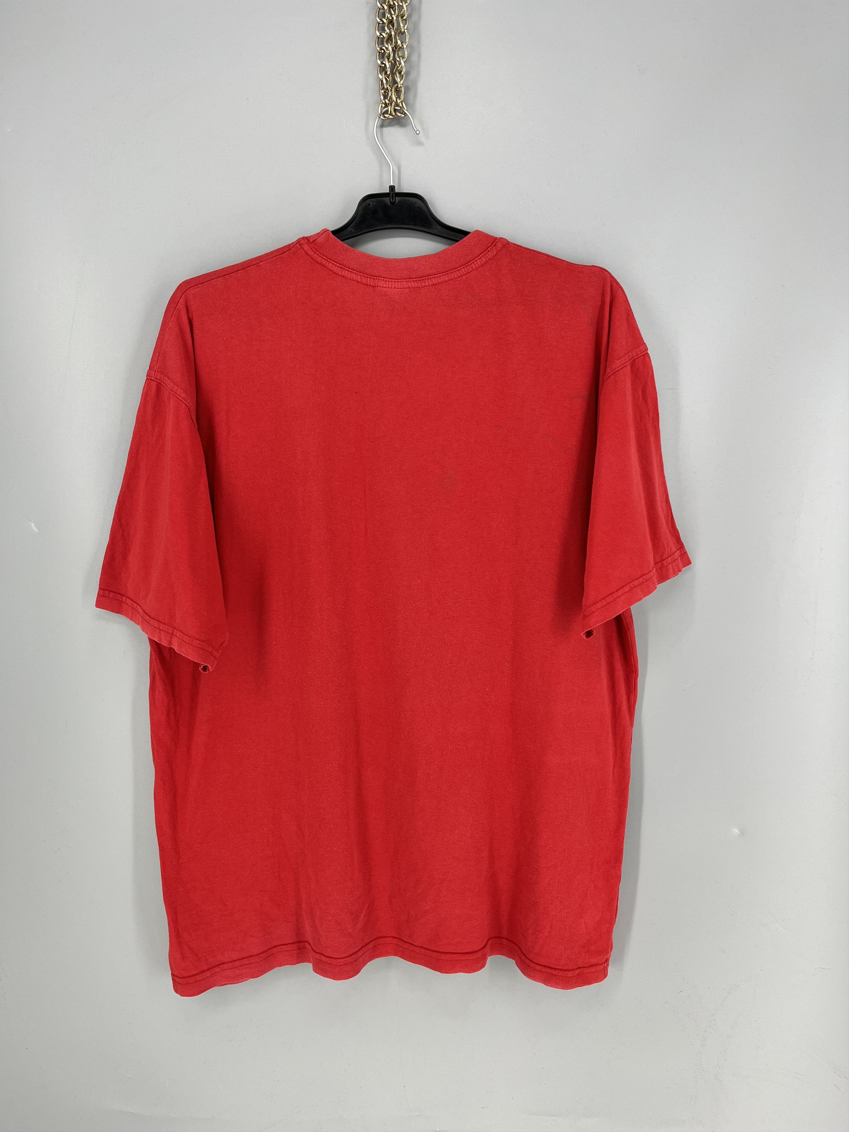 Diesel Vintage 90’s Japan Big Logo Faded Y2K Red T-Shirt Size US M / EU 48-50 / 2 - 11 Thumbnail