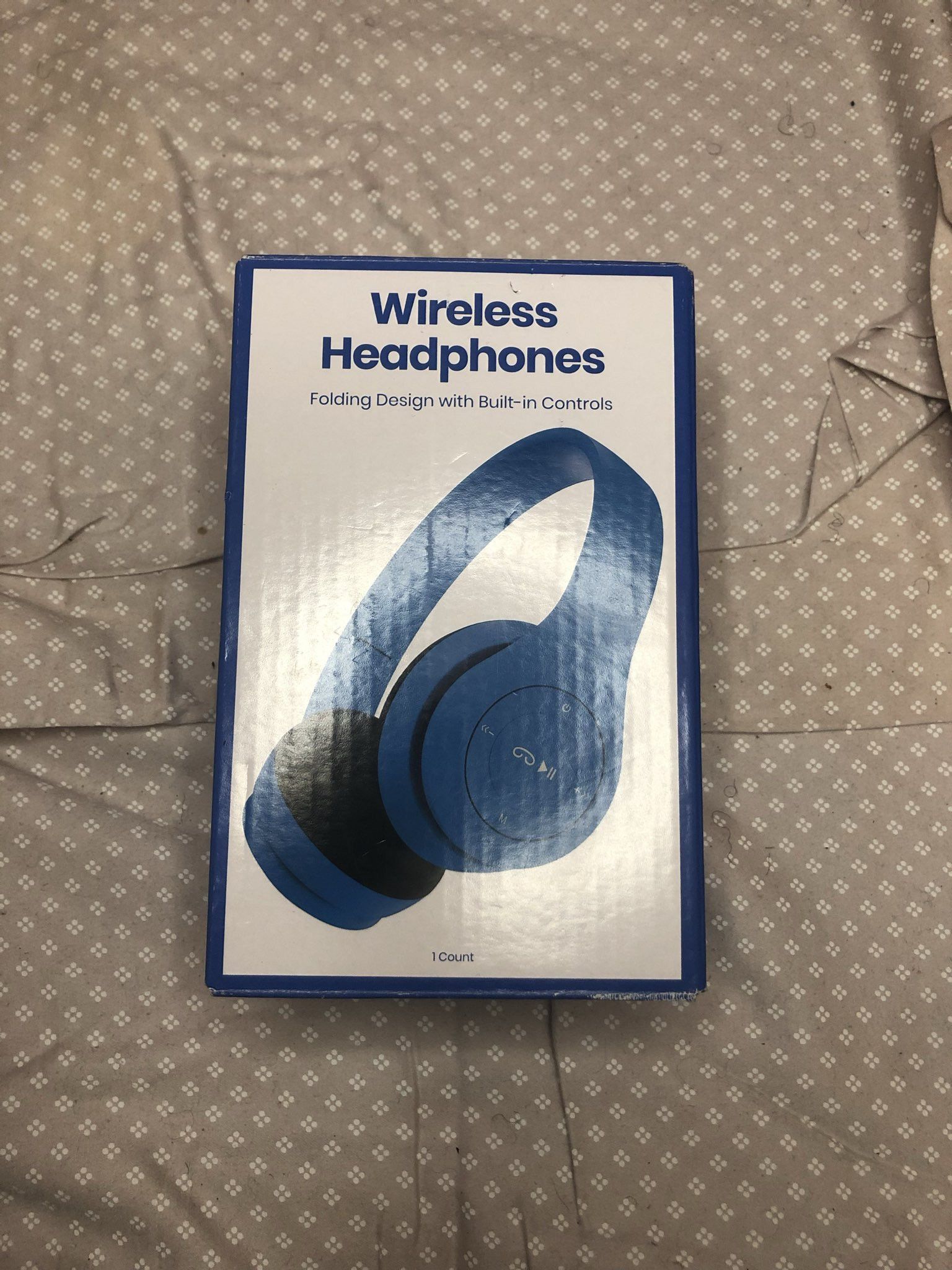 Other Blue Wireless Folding Headphones Size ONE SIZE - 2 Thumbnail