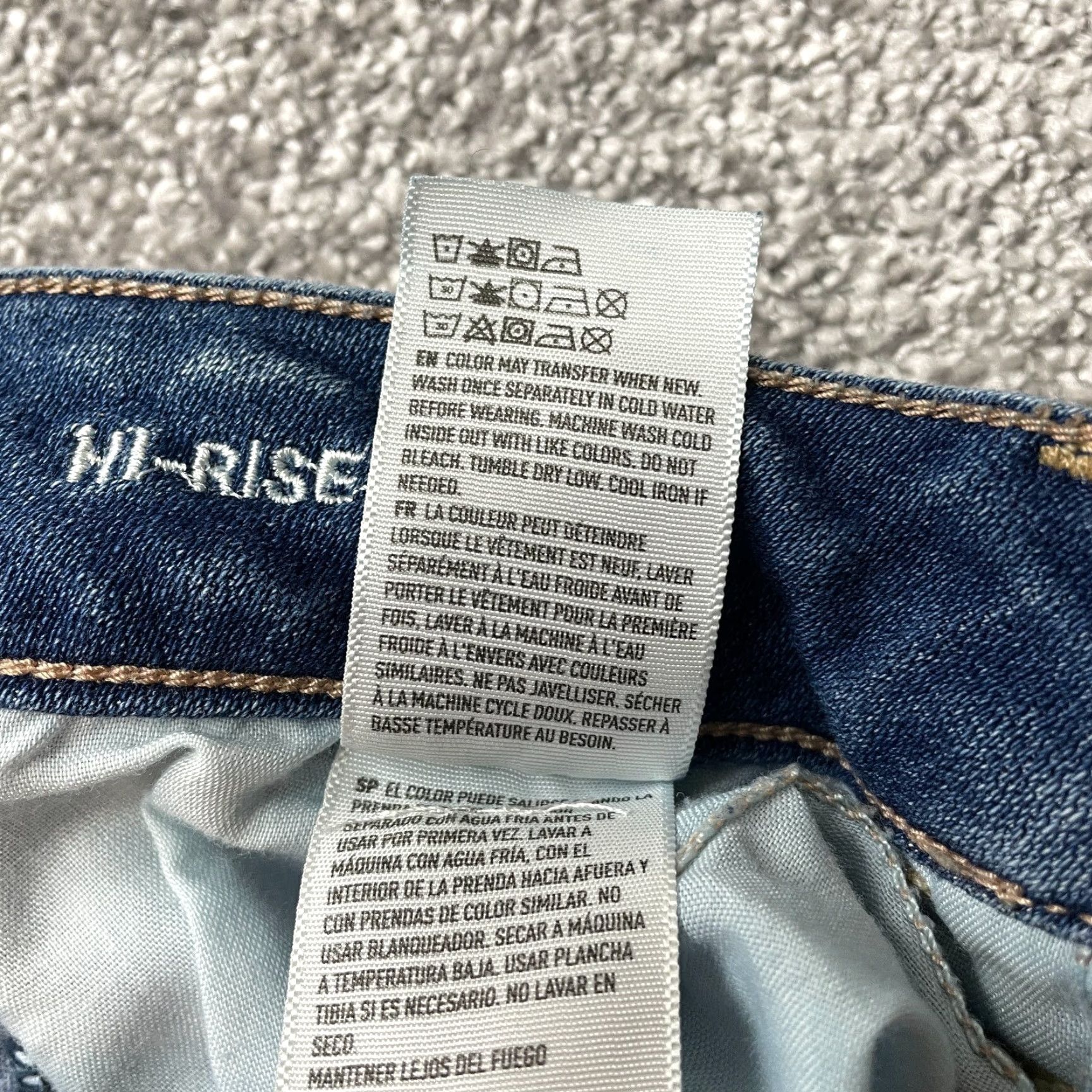 American Eagle Outfitters American Eagle Super Stretch Jeans Womens 6 Hi Rise Jegging Blue Denim 28x28.5 Size 28" / US 6 / IT 42 - 5 Thumbnail