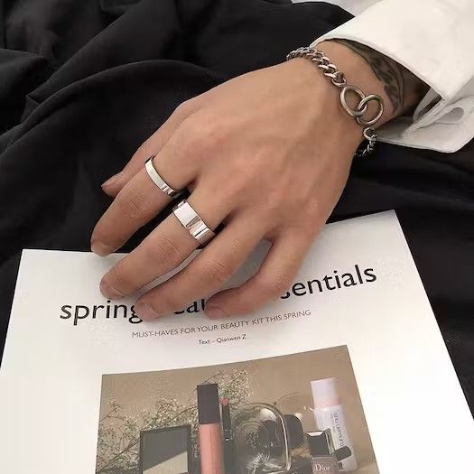 Designer × Vintage Retro punk ring Size ONE SIZE - 1 Thumbnail