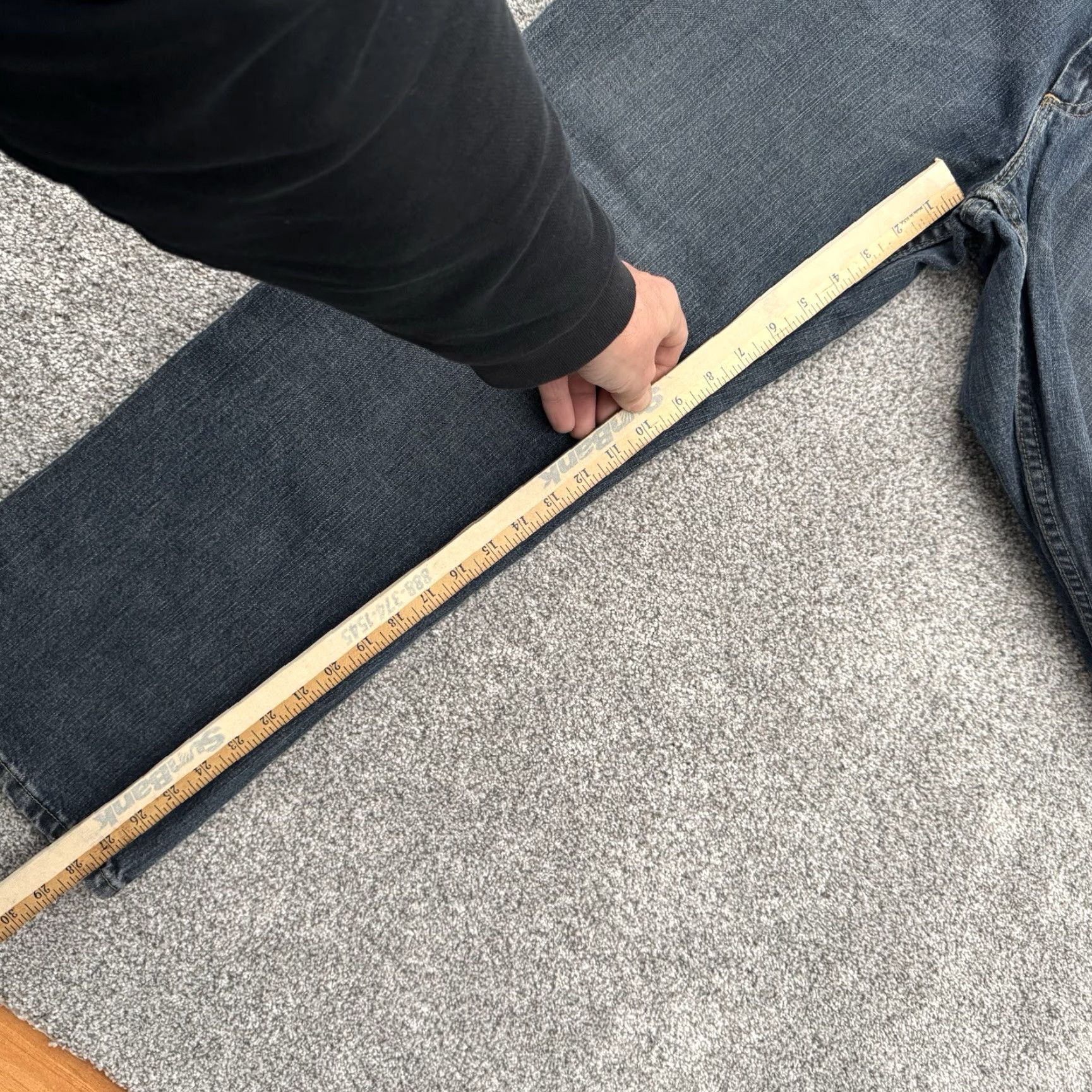 Lee Lee Jeans Mens 36x30 Jeans Relaxed Straight Leg City Grunge Y2K Inspired Size US 36 / EU 52 - 4 Thumbnail