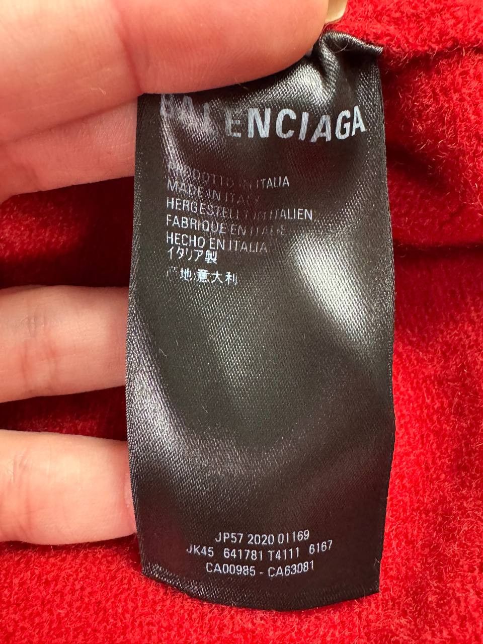 Balenciaga Balenciaga Club Logo Crewneck Sweater in Cashmere & Wool Size US S / EU 44-46 / 1 - 9 Thumbnail