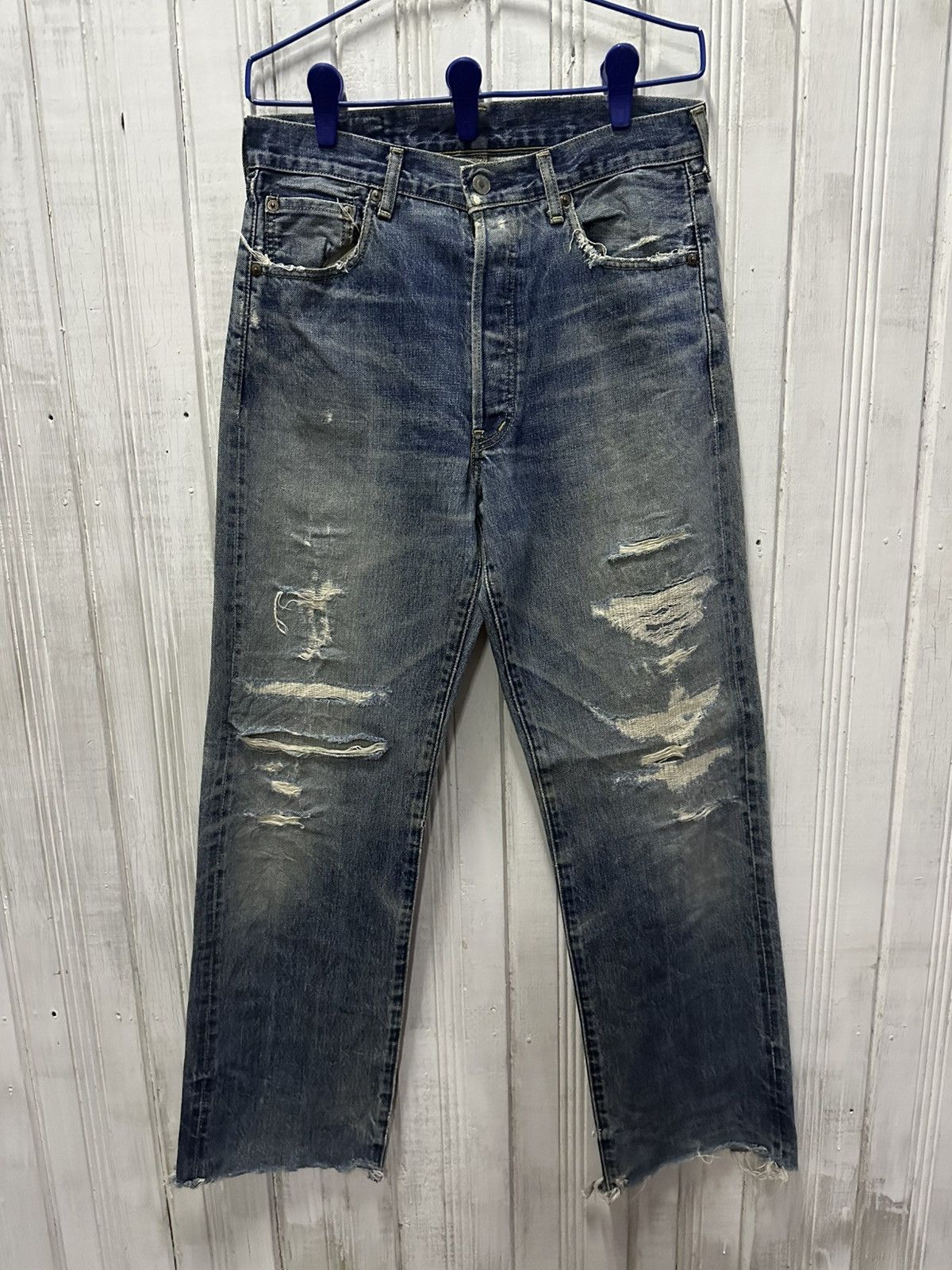 Levi's W30 L31 🔥90’s Vintage LEVI’S 503B Jeans Selvedge Distressed Size US 30 / EU 46 - 1 Thumbnail