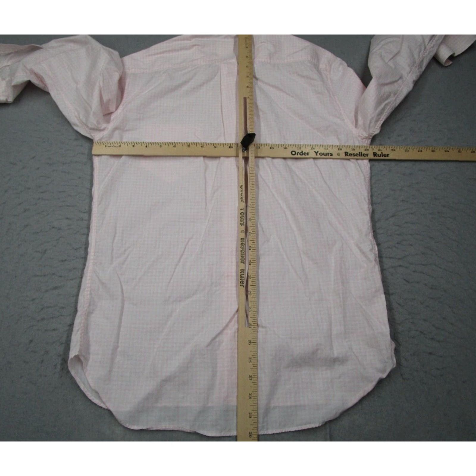 Billy Reid Billy Reid Shirt Mens 15.5 Pink Check Button-Up Long Sleeve Workwear Made in Italy Size US M / EU 48-50 / 2 - 5 Thumbnail