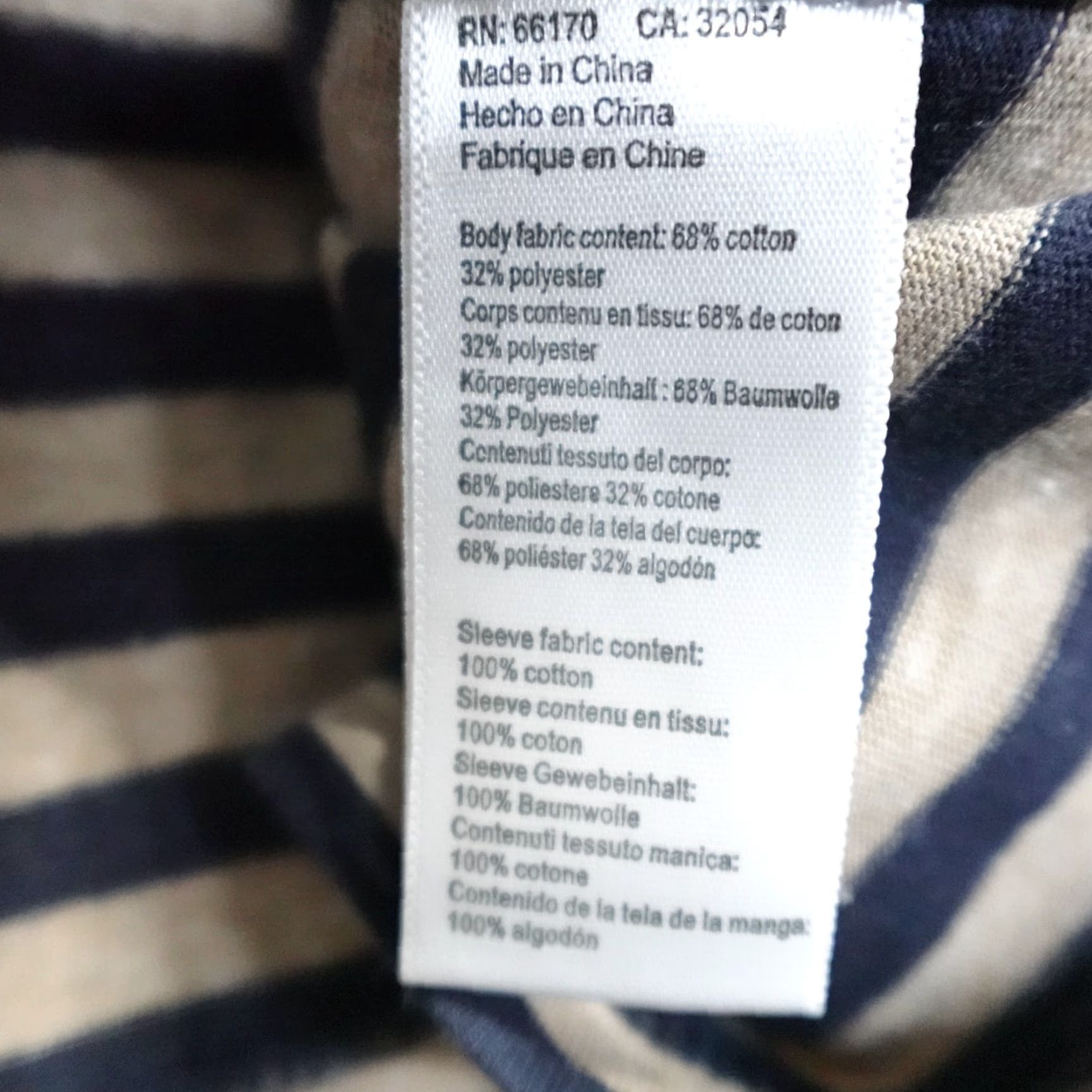 Vintage Lili's Closet Womens T-Shirt XS Blue Striped 3/4 Sleeve Pullover Casual Business Travel Cotton Polyester Shirt Tops - Womens Size XS / US 0-2 / IT 36-38 - 4 Thumbnail