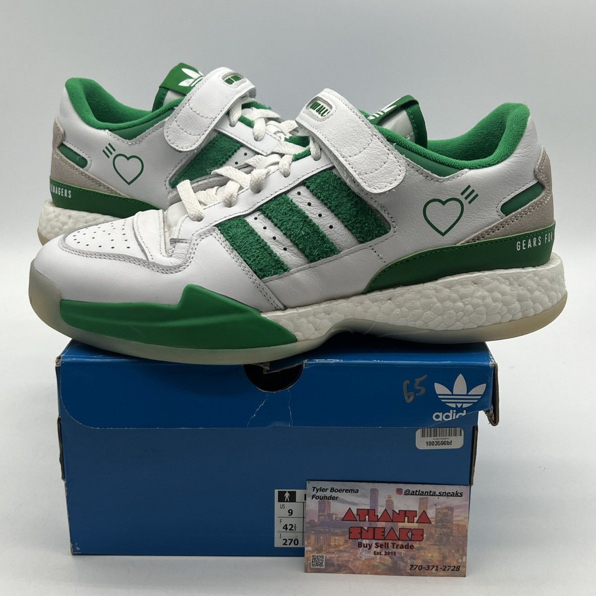 Adidas Human made low green Size US 9 / EU 42 - 1 Thumbnail