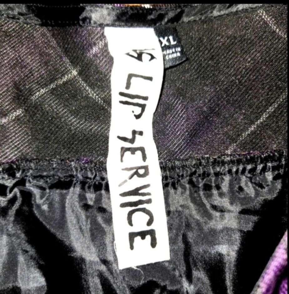 Lip Service Vintage Lip Service Mini Gothic Plaid Skirt Size 42" / US 20 - 2 Thumbnail
