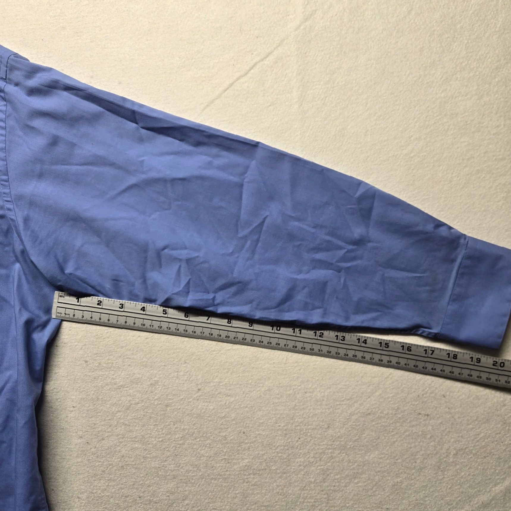 Vintage Kilburne and Finch Dress Shirt Men 17.5 Blue Long Sleeve Button Up Size 46R - 5 Thumbnail
