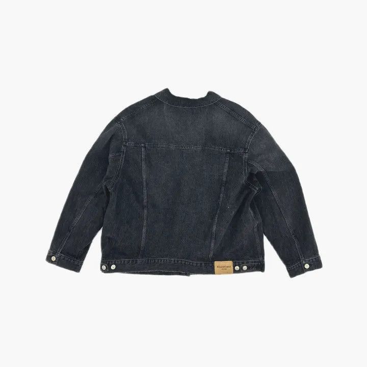 Balenciaga Balenciaga SS22 Tiger Logo Denim Jacket 0079-2507 Size US M / EU 48-50 / 2 - 1 Thumbnail