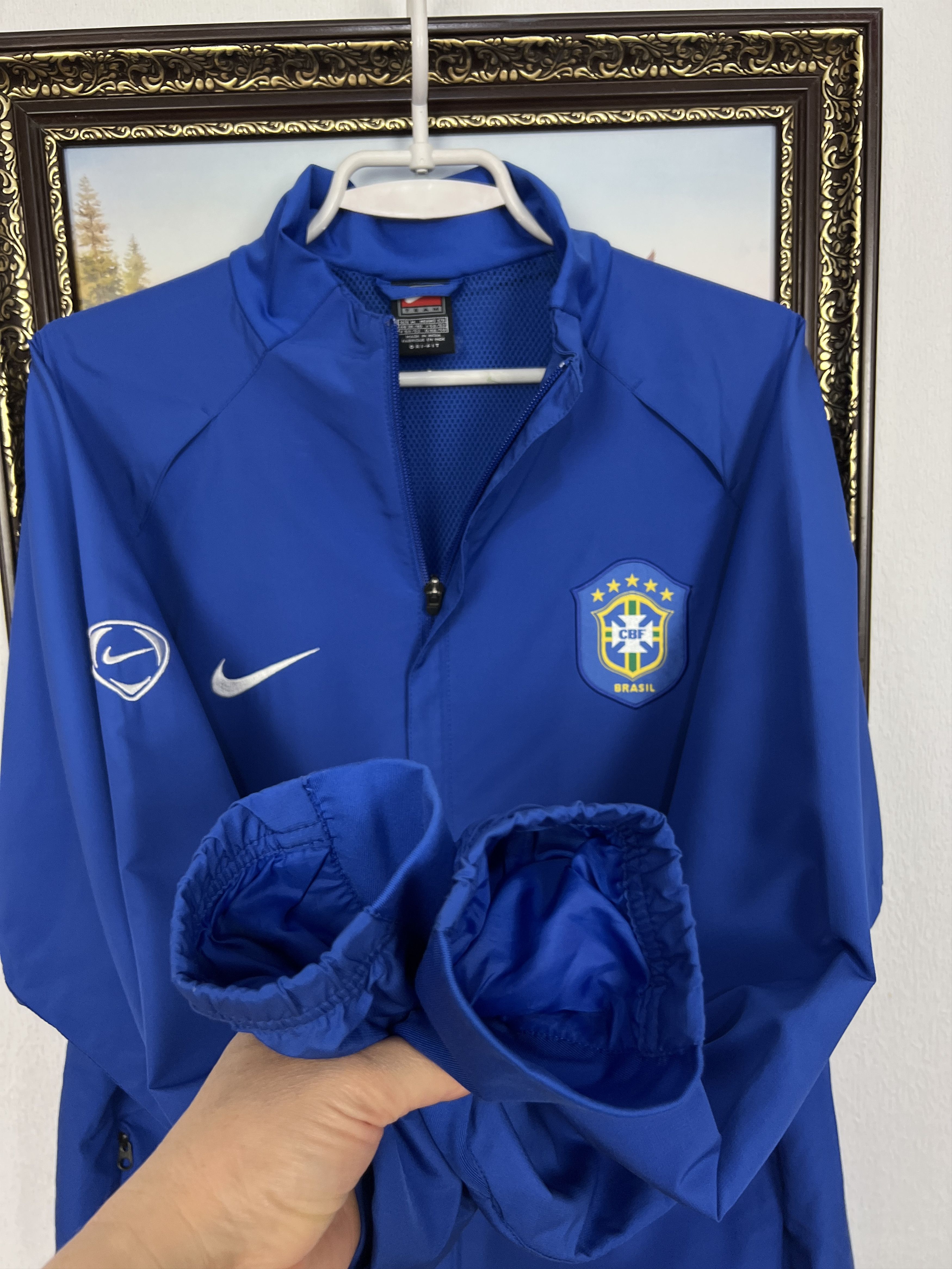 Nike Brazil Football National Team Jacket Soccer Track Top Size US M / EU 48-50 / 2 - 6 Thumbnail