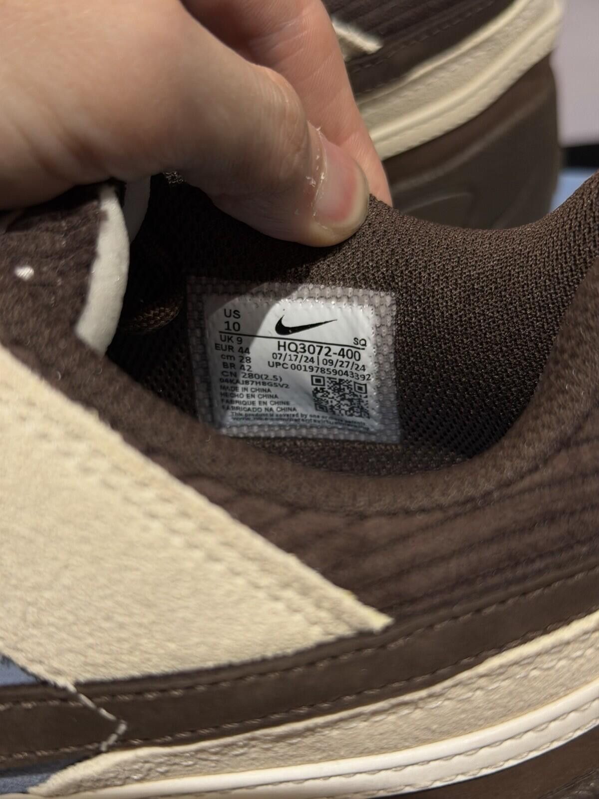 Nike Travis Scott x Nike Zoom Field Jaxx Leche Blue - Size 10 US Size US 10 / EU 43 - 10 Thumbnail