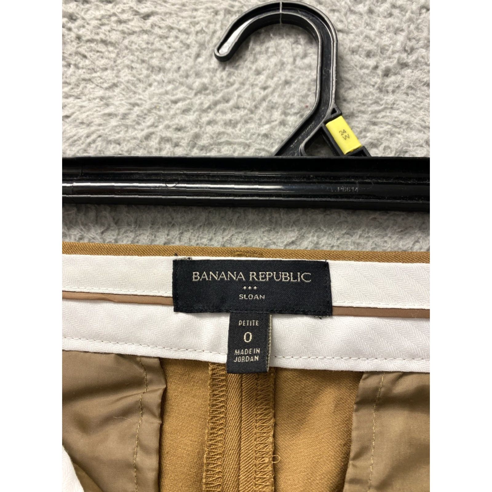 Banana Republic Banana Republic Sloan Slim Pants Women 0P Petite Dark Gold Zip Front & Rear Welt Pockets Slimming 25 Inseam Casual Dress Pants Womens Size 25" / US 0 / IT 36 - 2 Thumbnail