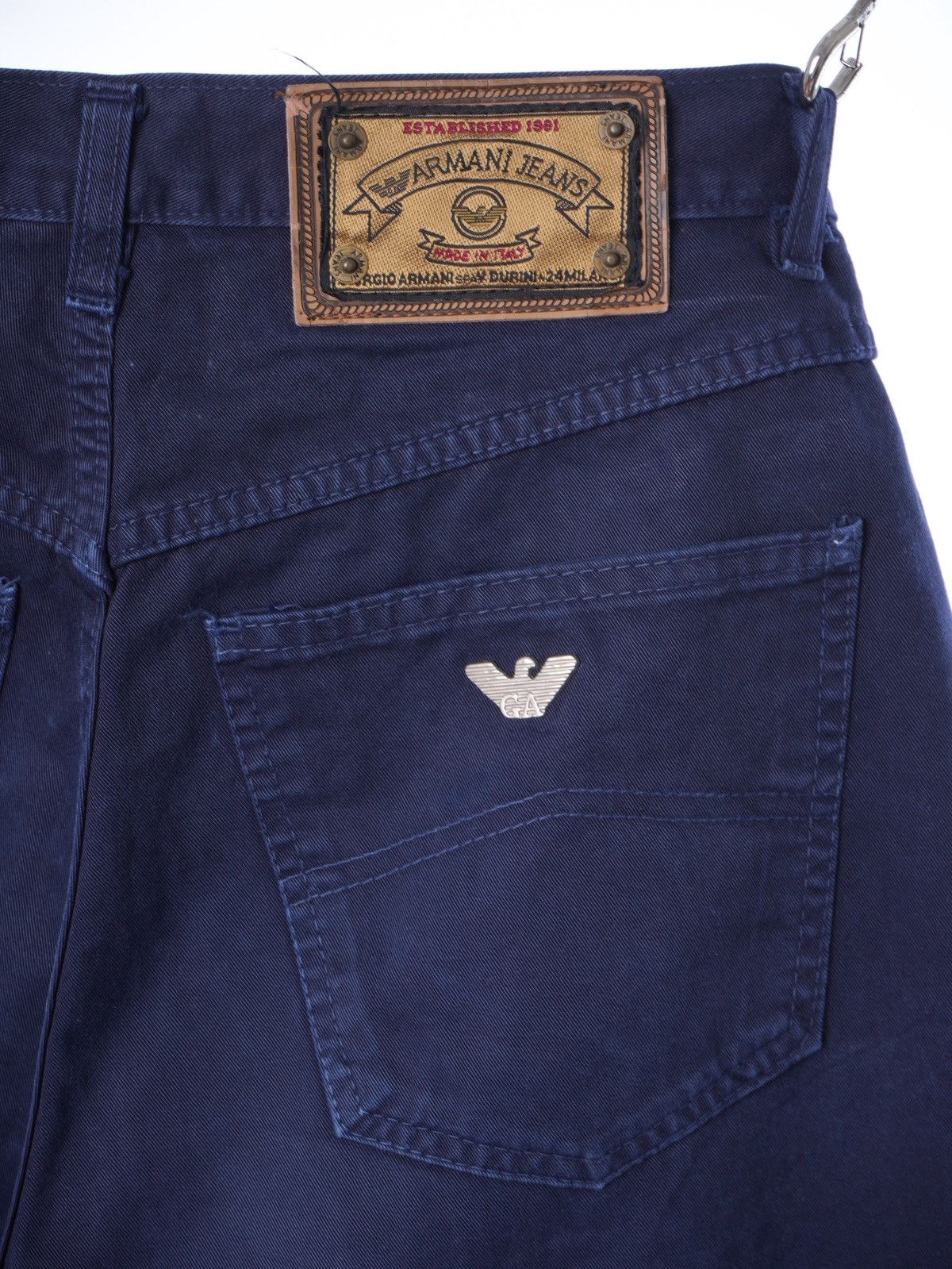 Armani Vintage 90's Armani Jeans Metal Logo Denim Comfort fit Size US 32 / EU 48 - 3 Thumbnail
