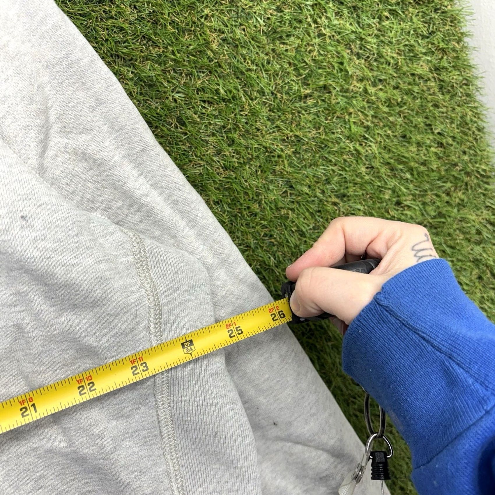 Polo Ralph Lauren VINTAGE Polo Ralph Lauren Hoodie Mens 2XL Gray Sweatshirt Zip Full Zip Crew Neck Antique 90s Logo Embroidered White Space Size US XXL / EU 58 / 5 - 6 Thumbnail