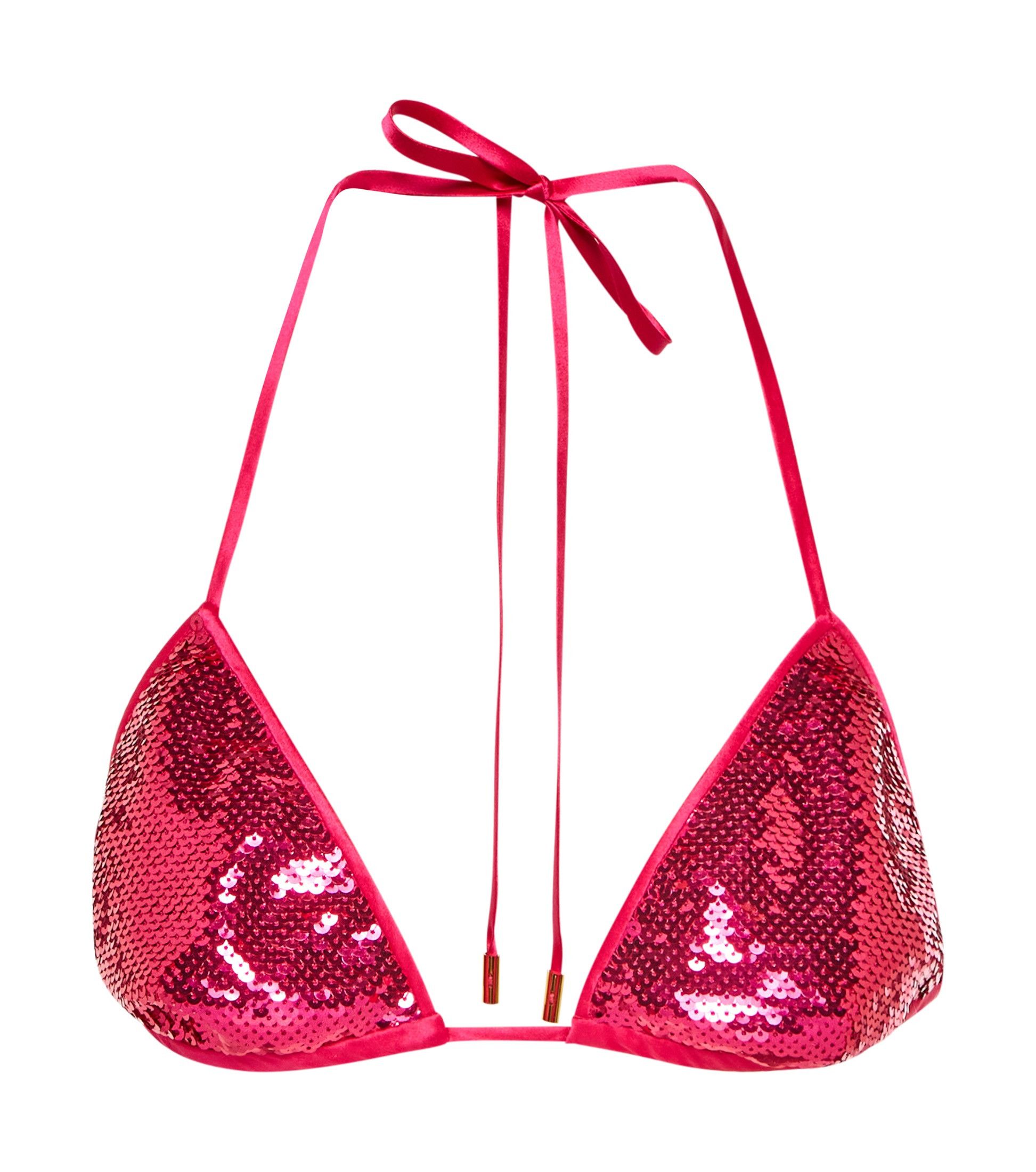 Tom Ford o1w1db11023 Liquid Sequins Bra in Pink / 48 CM