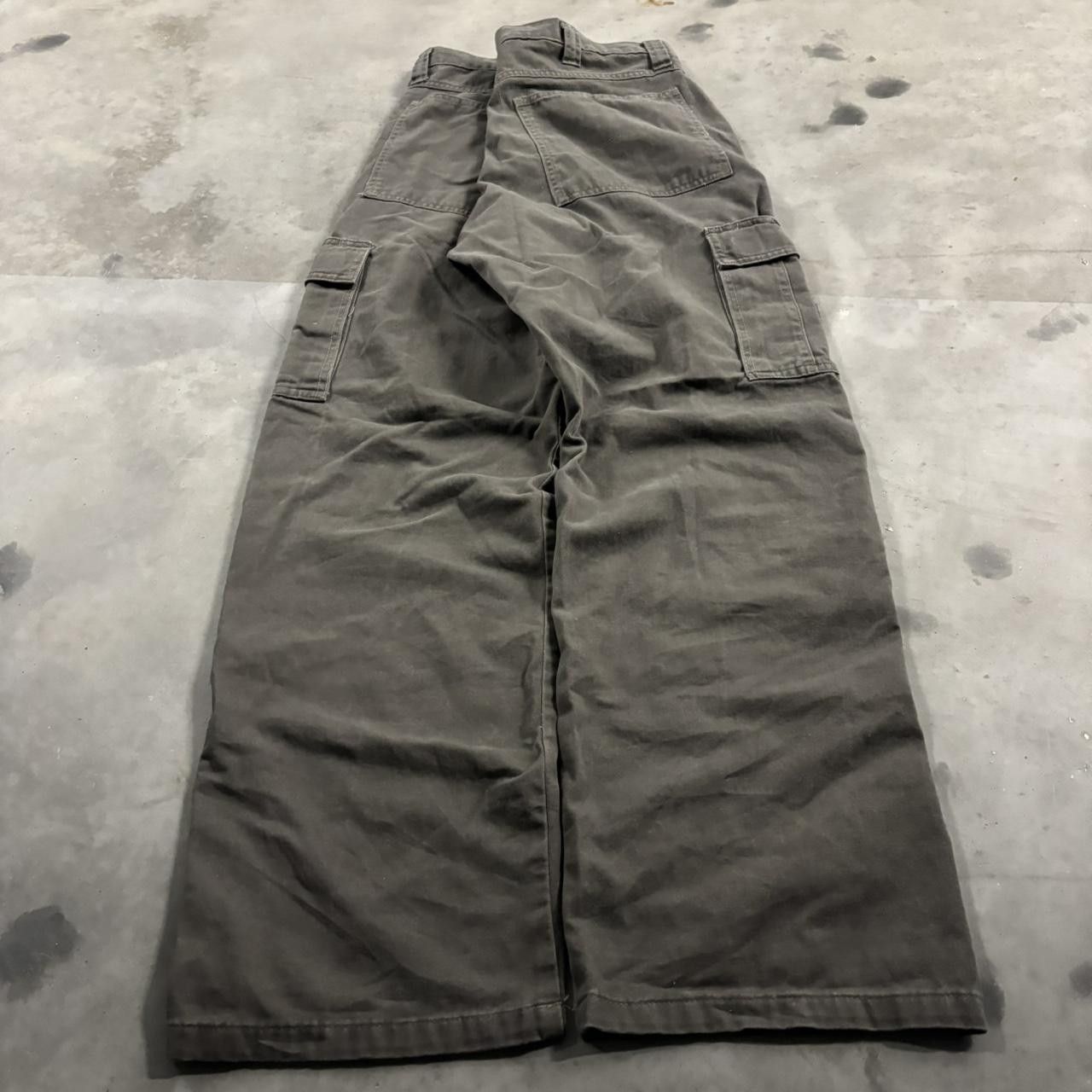 Vintage Crazy Vintage Y2K/2000s Grey Earth Tone Streetwear Skater Cargo Pants! 34x32 Size US 34 / EU 50 - 4 Thumbnail