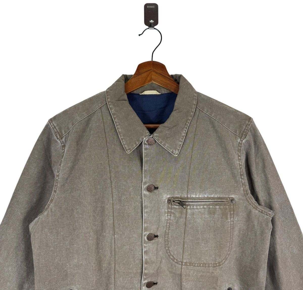 Vintage VINTAGE UNKNOW BRAND WORKERS CHORE DENIM JACKET Size US M / EU 48-50 / 2 - 3 Thumbnail