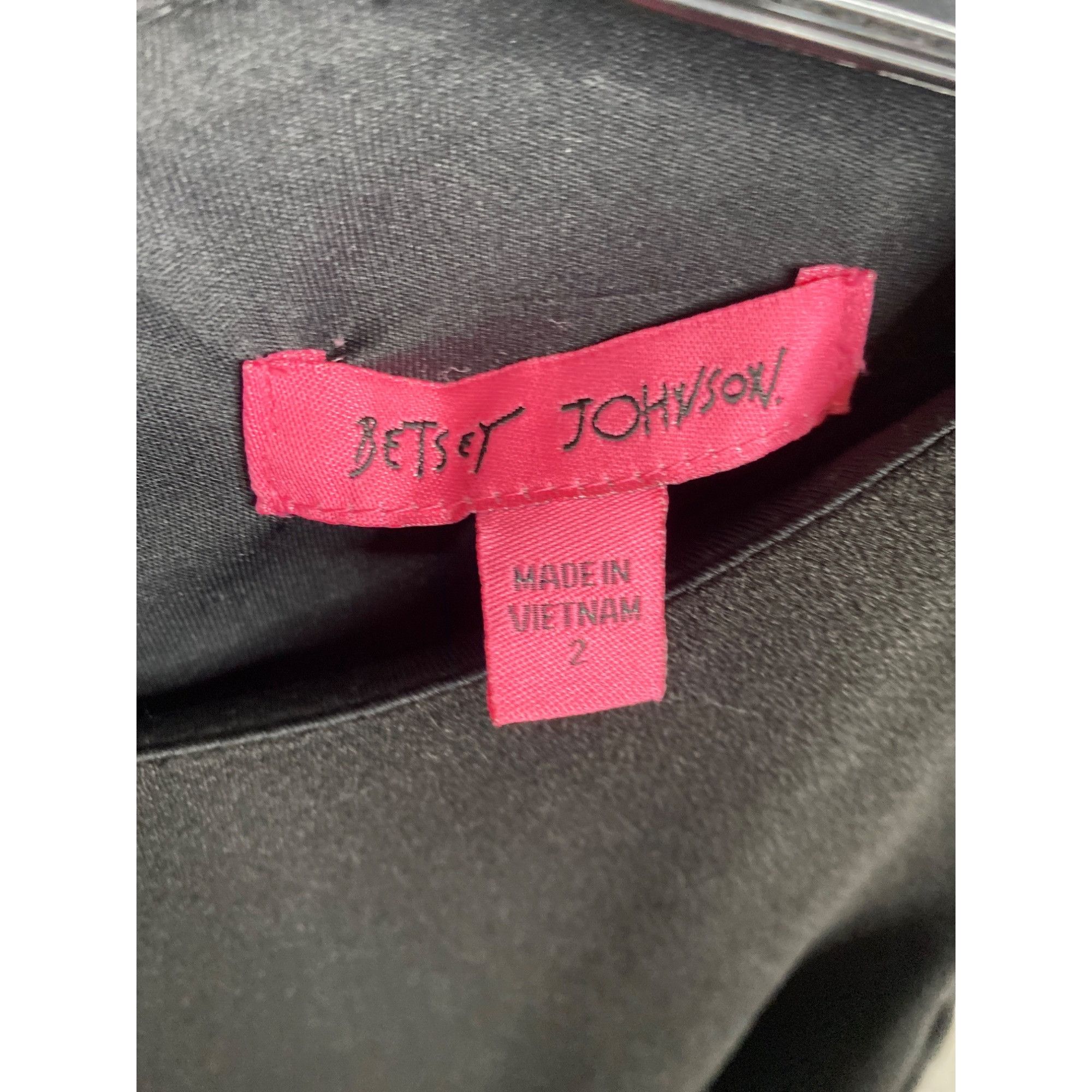 Betsey Johnson BETSEY JOHNSON WOMEN'S LITTLE BLACK DRESS WITH FLOUNCE SZ 2 Size XS / US 0-2 / IT 36-38 - 5 Thumbnail