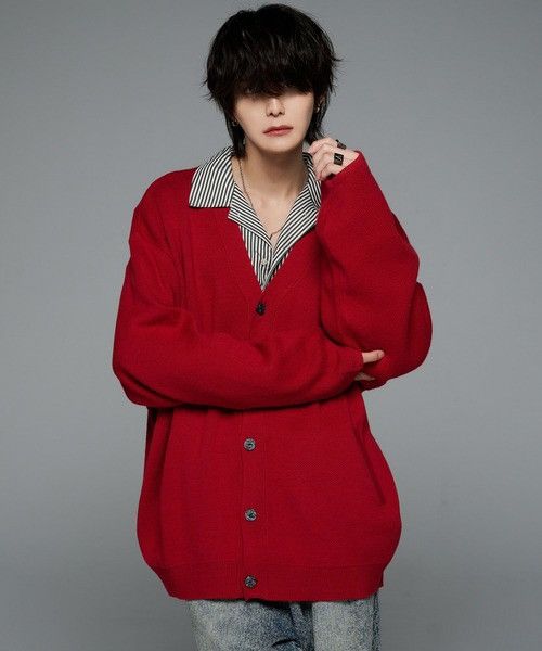 Other Oversized Knit Cardigan / Red Size US L / EU 52-54 / 3 - 1 Thumbnail