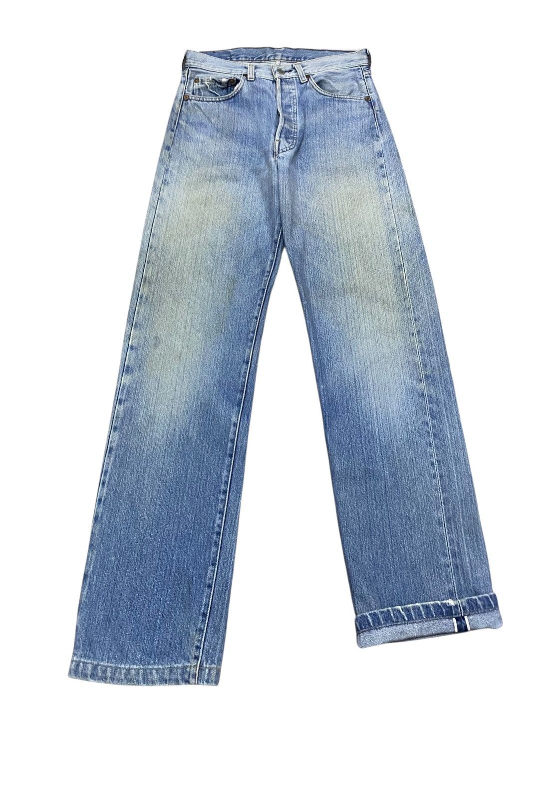 Levi's Vintage Levis 501 Button 524 Rindem Selvedge Jeans 1970s Size US 28 / EU 44 - 1 Thumbnail