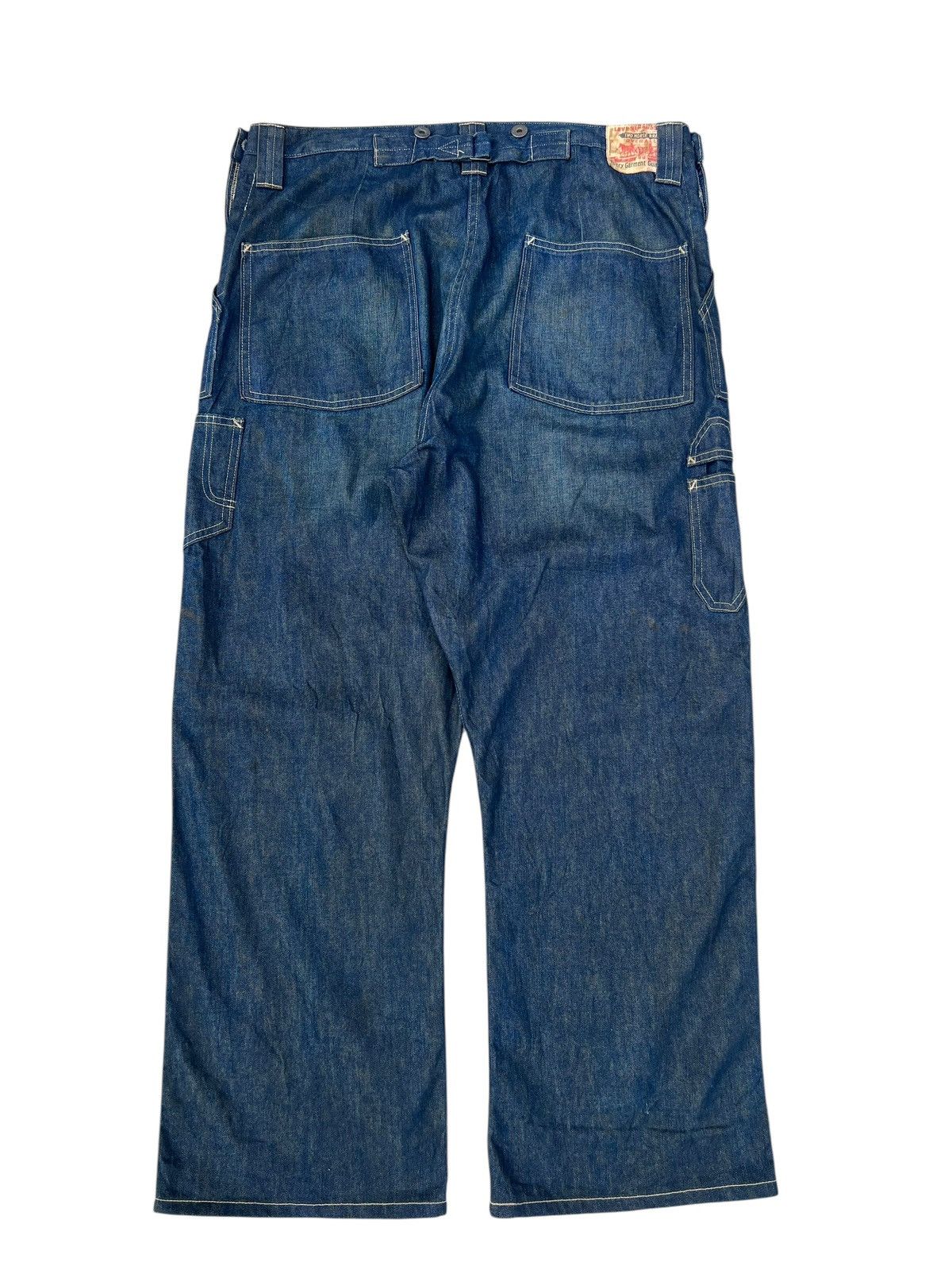 Levi's Vintage Clothing Levi’s LVC Dirty Mud Stains Denim Selvedge Work Wear Jeans Size US 34 / EU 50 - 15 Thumbnail