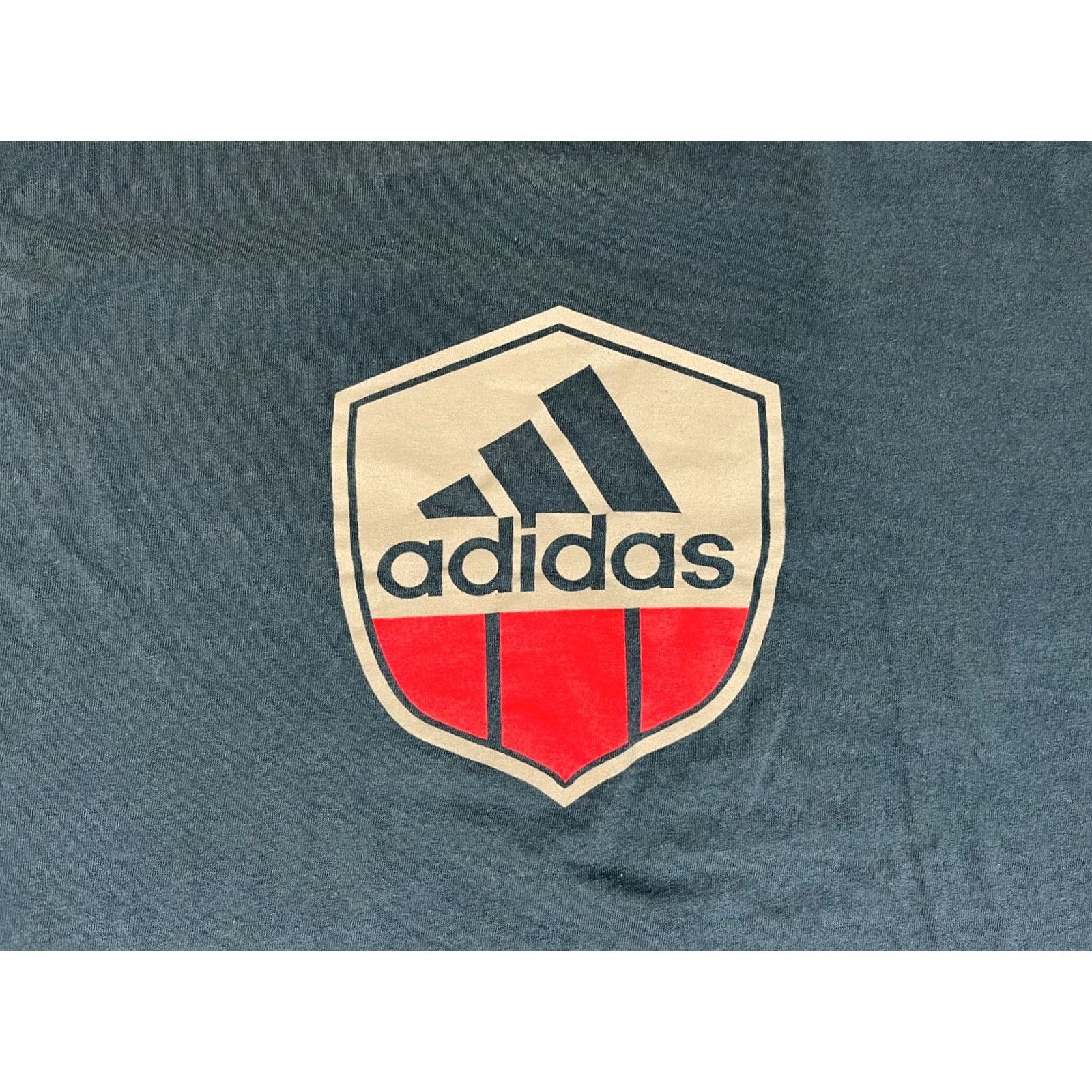 Adidas VINTAGE Adidas T-Shirt Men’s 90s Double-Sided Made in USA XL Navy Blue Cotton Logo Crew Neck Short Sleeve Size US XL / EU 56 / 4 - 3 Thumbnail