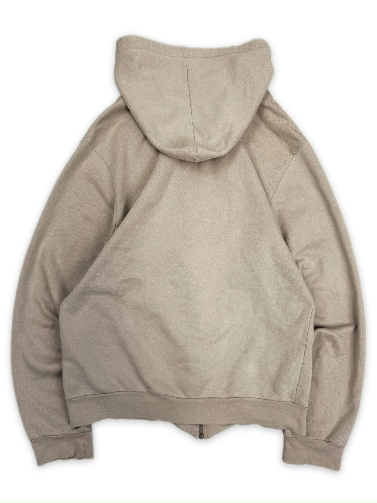 Raf Simons AW03 Raf Simons ‘Kollaps’ Factory Records Beige Zip-up Hoodie Size US S / EU 44-46 / 1 - 3 Thumbnail