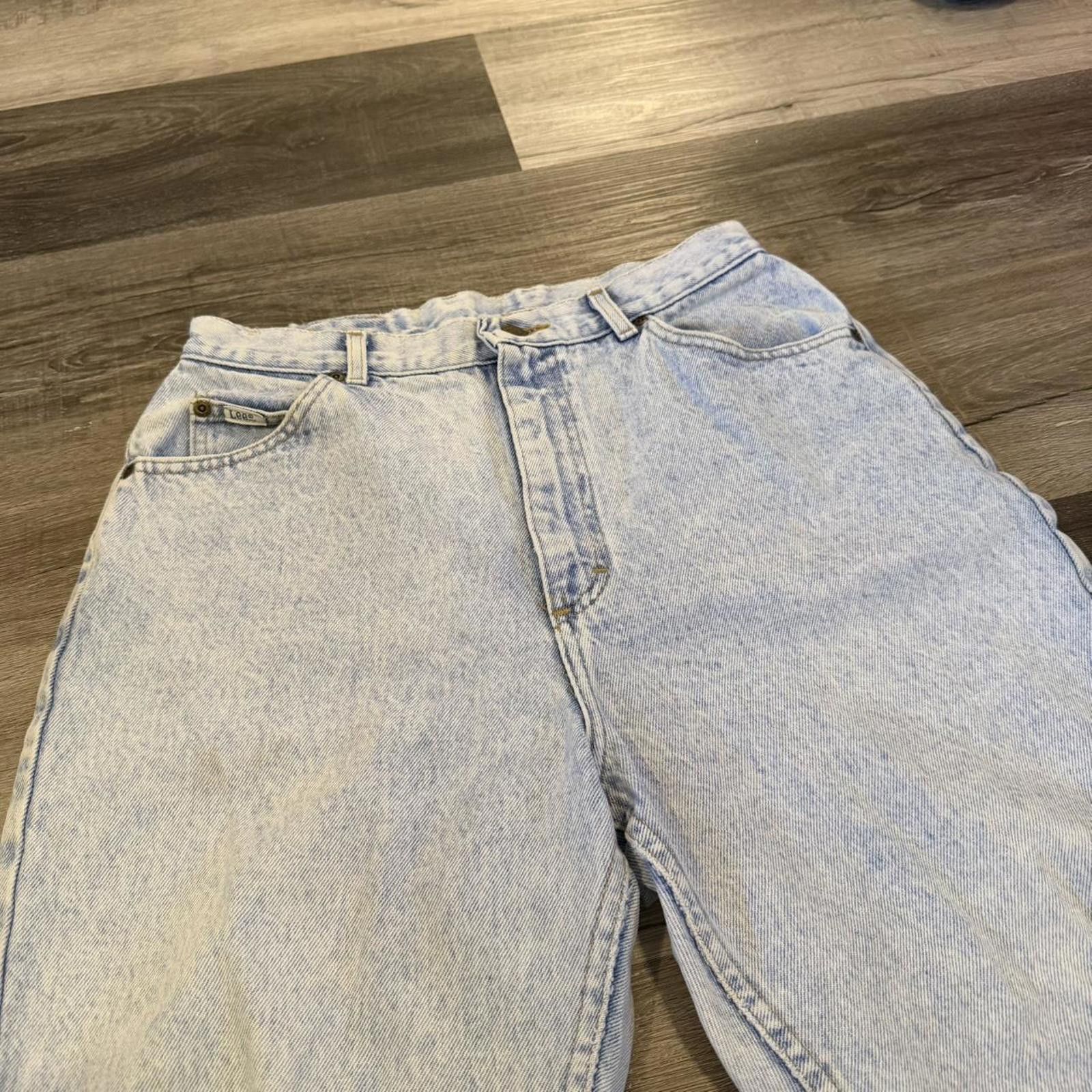 Lee vintage Lee riders light washed jeans 80s/90s USA 14 30x30 Size 30" / US 8 / IT 44 - 2 Thumbnail