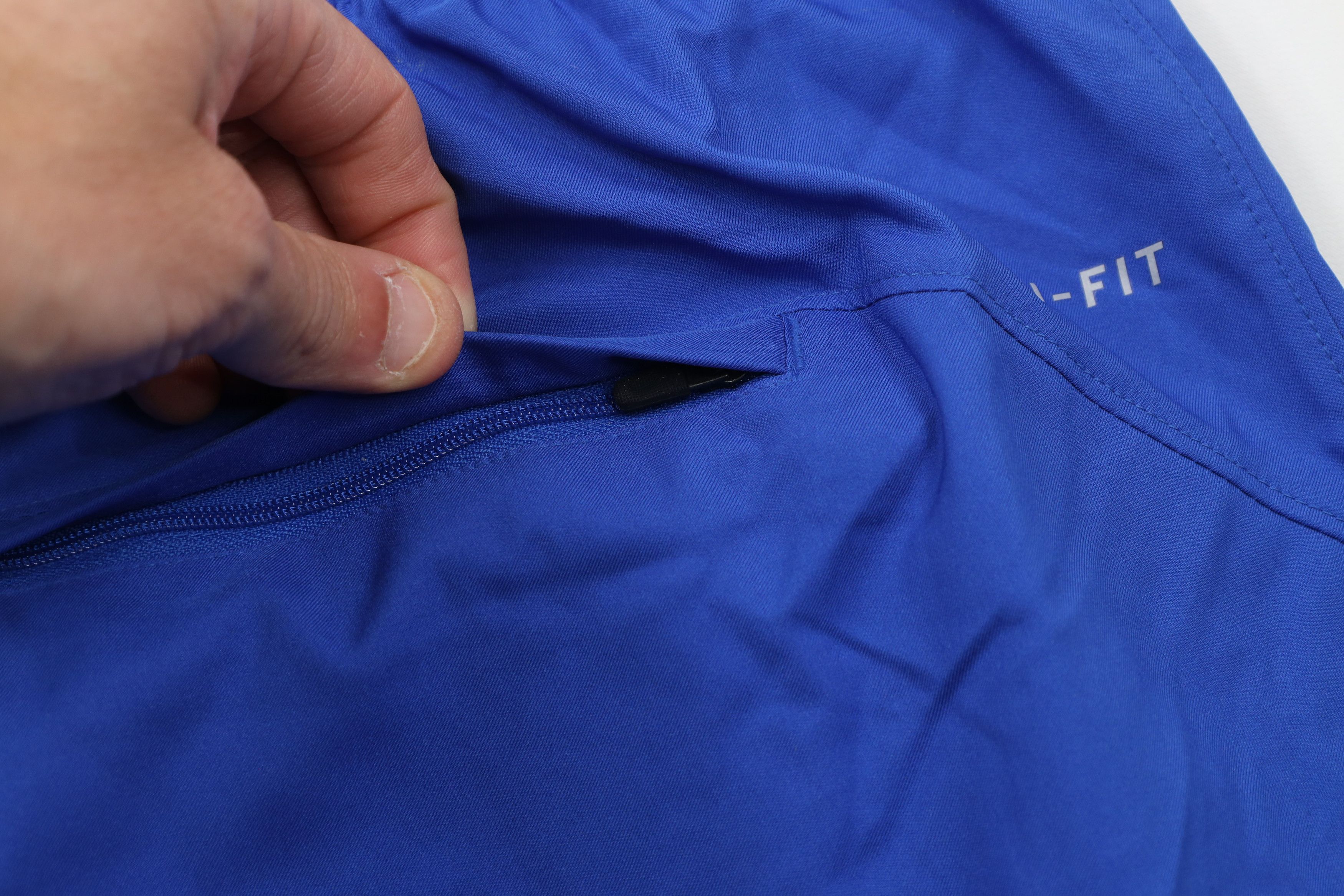 Nike × Vintage Vintage Nike Scott Mini Swoosh Above Knee Shorts Royal Blue Size US 40 / EU 56 - 13 Thumbnail