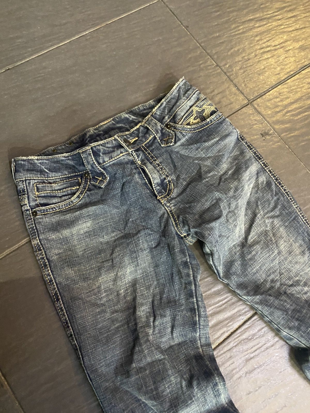 Japanese Brand Flare jeans japan 🇯🇵 Cecil McBbee Boot Cut Size 28" / US 6 / IT 42 - 4 Thumbnail
