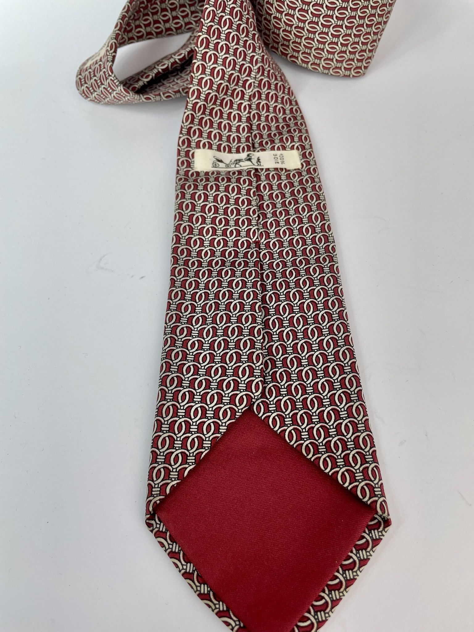 Hermes rope print silk tie Size ONE SIZE - 2 Thumbnail