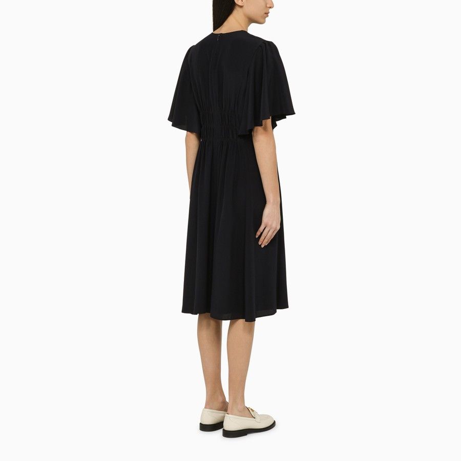Chloe o1d2blof0824 Midi Dress in Black Size M / US 6-8 / IT 42-44 - 3 Thumbnail
